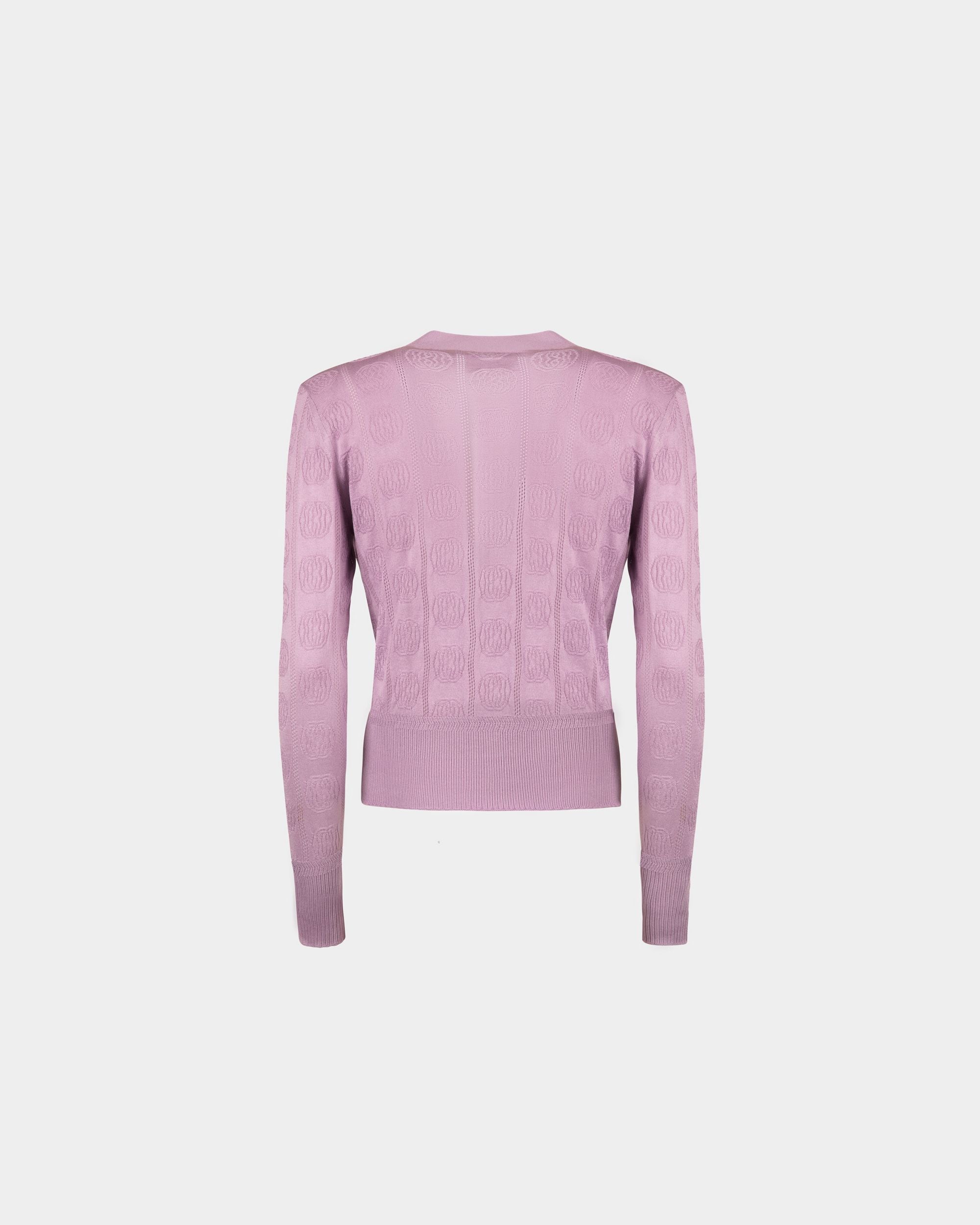 Cardigan In Misto Seta Lilla - Donna - Bally - 07