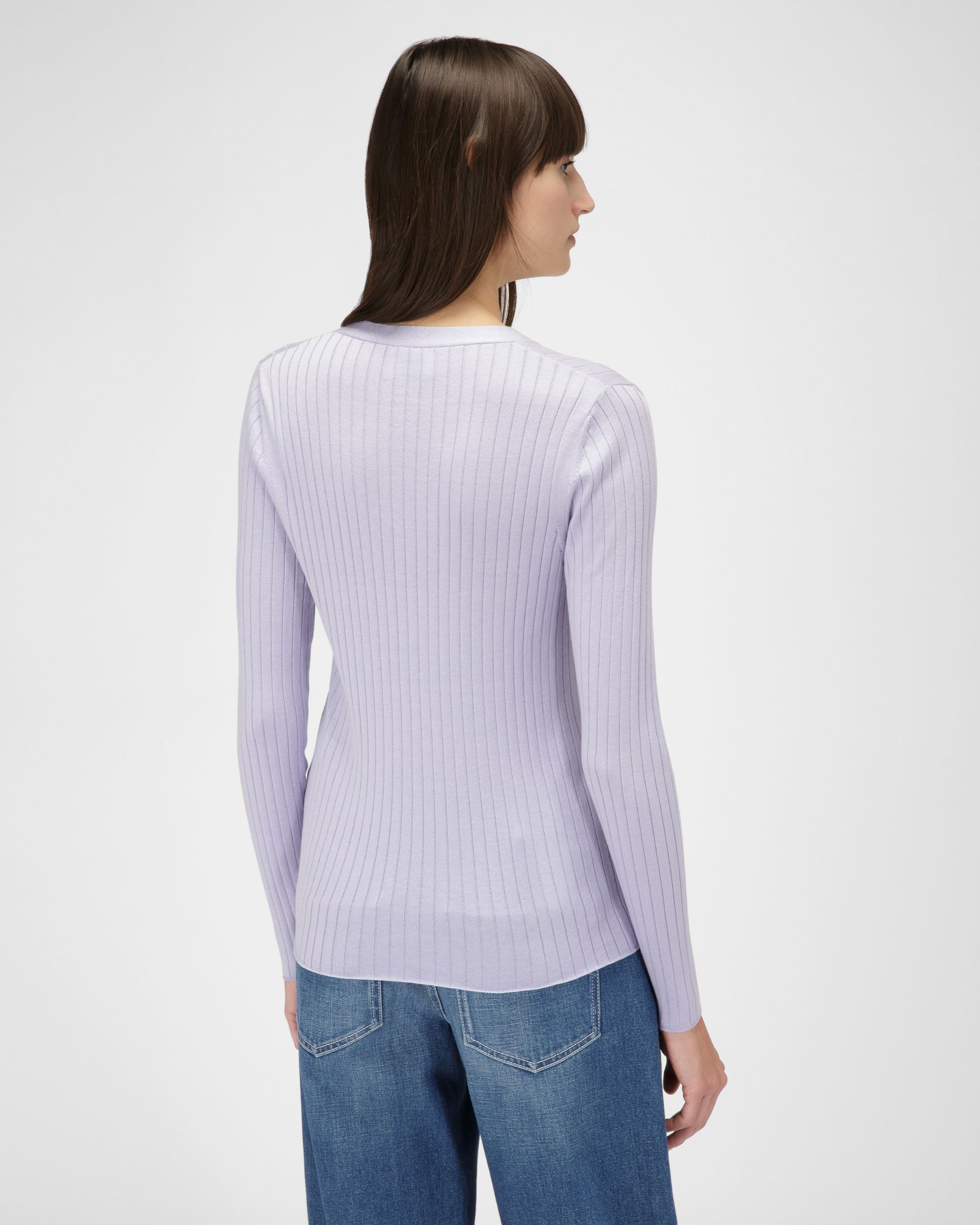 Cardigan In Maglia A Coste - Donna - Bally - 03