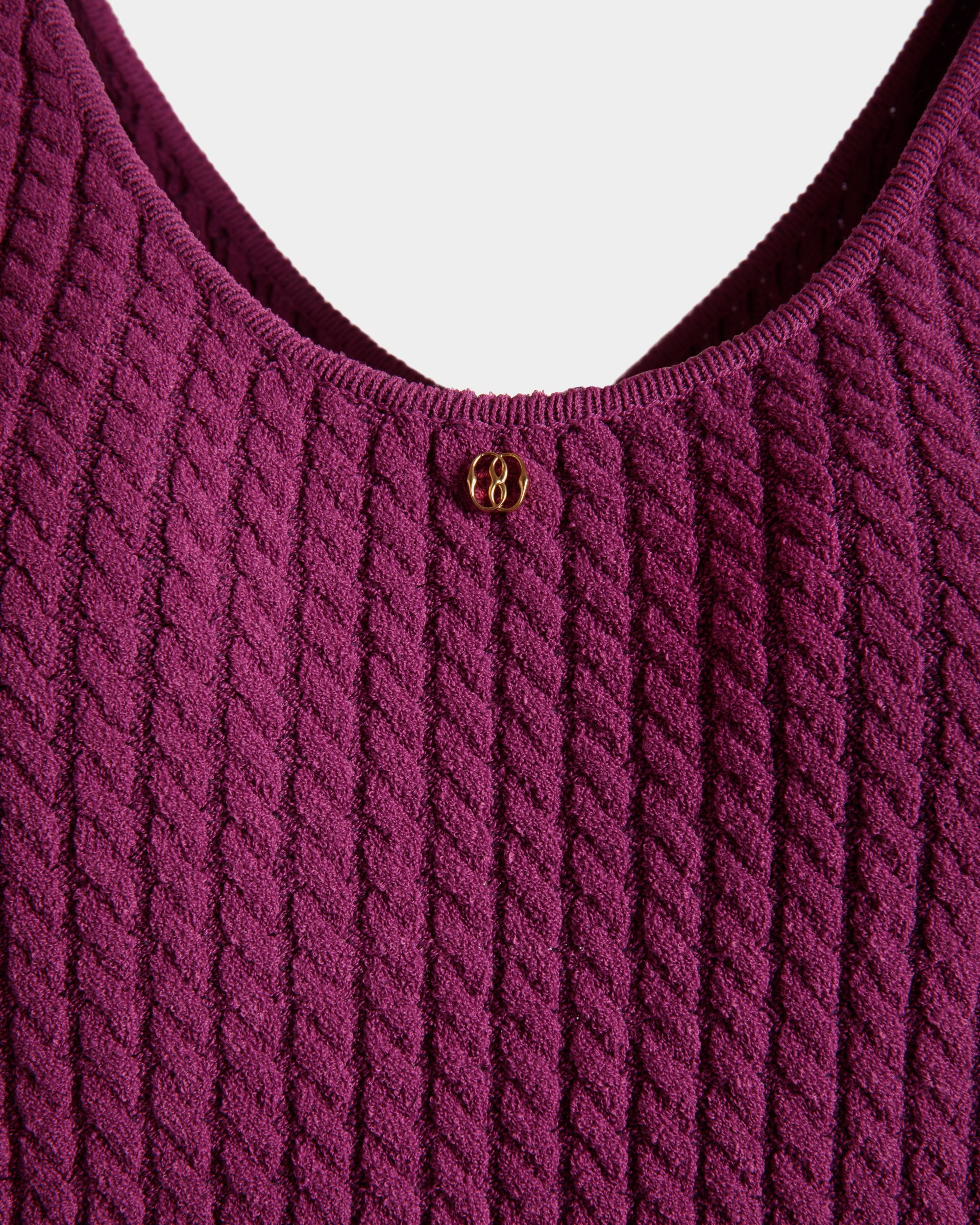 Abito Midi In Maglia Rosa - Donna - Bally - 02