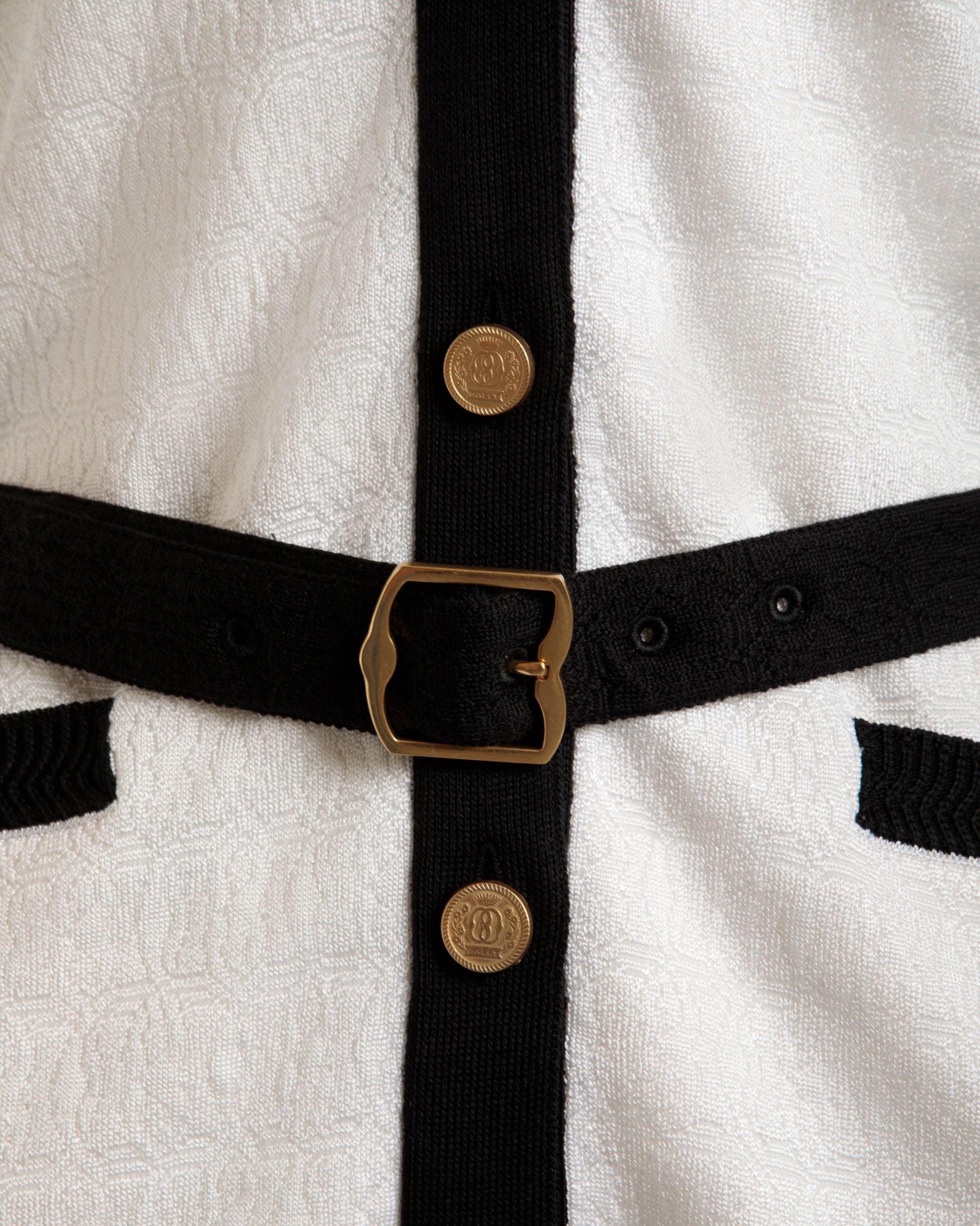 Cardigan Beige Chiaro E Nero - Donna - Bally - 02