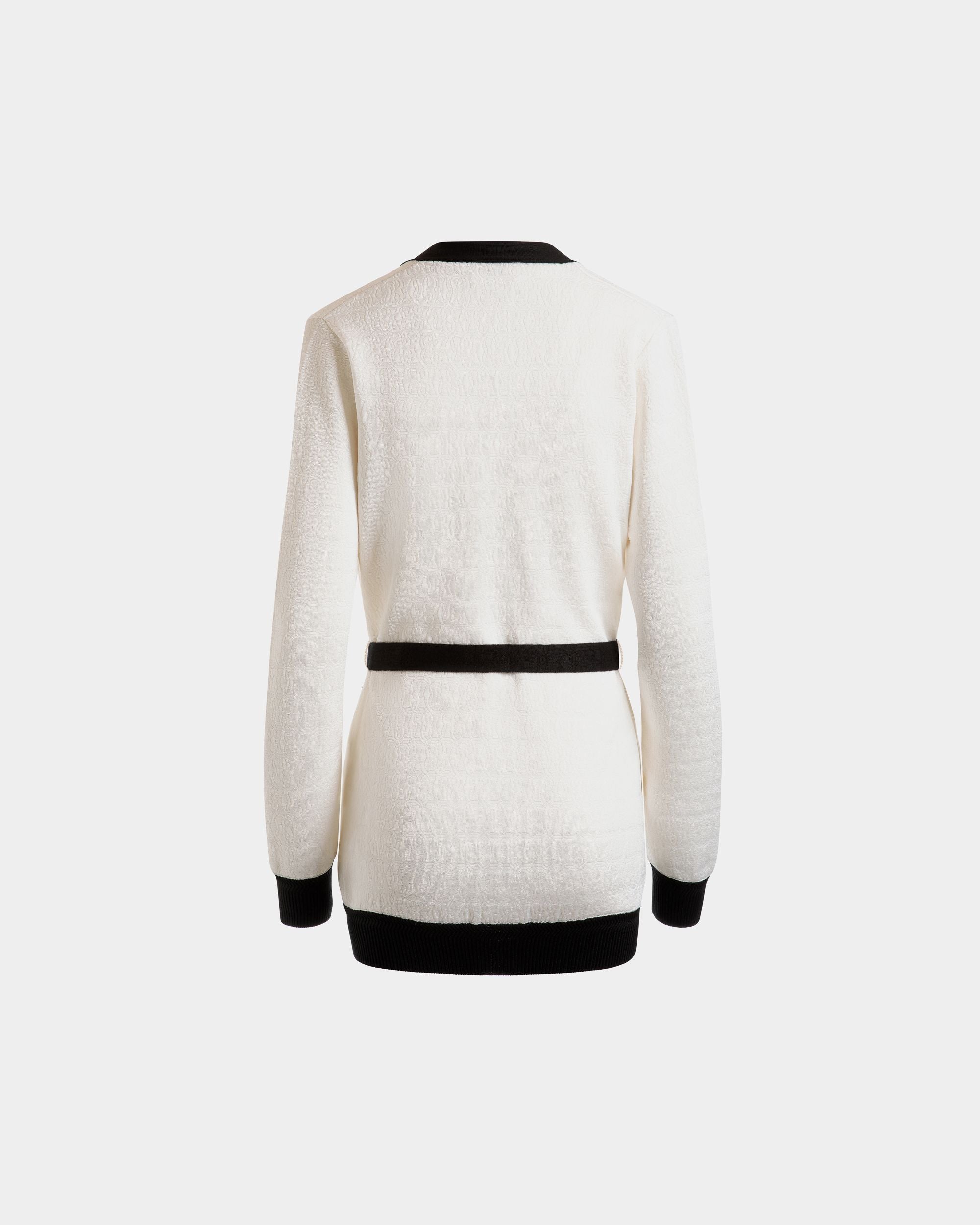 Cardigan Beige Chiaro E Nero - Donna - Bally - 03