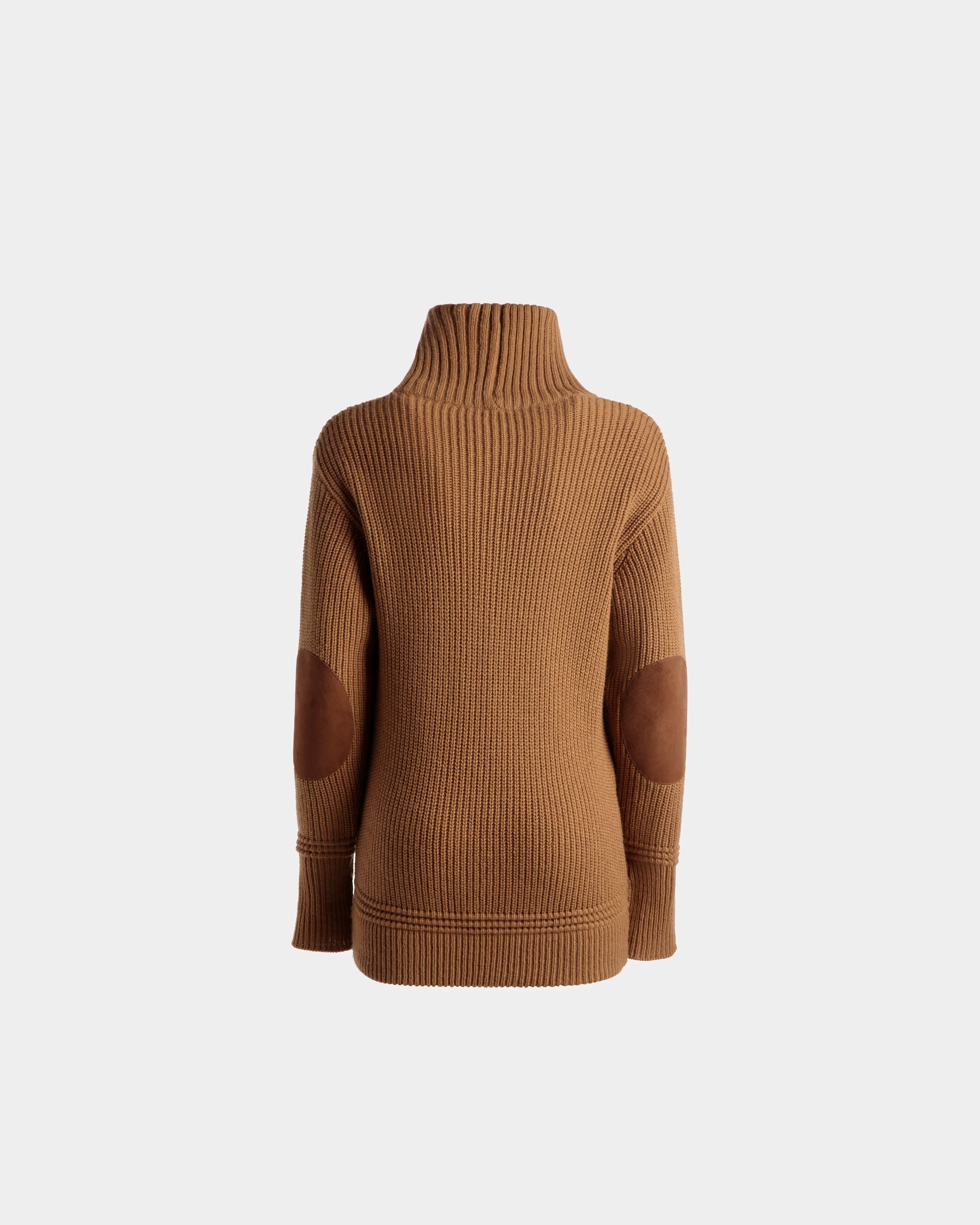 Abito A Collo Alto In Misto Lana Marrone - Donna - Bally - 07
