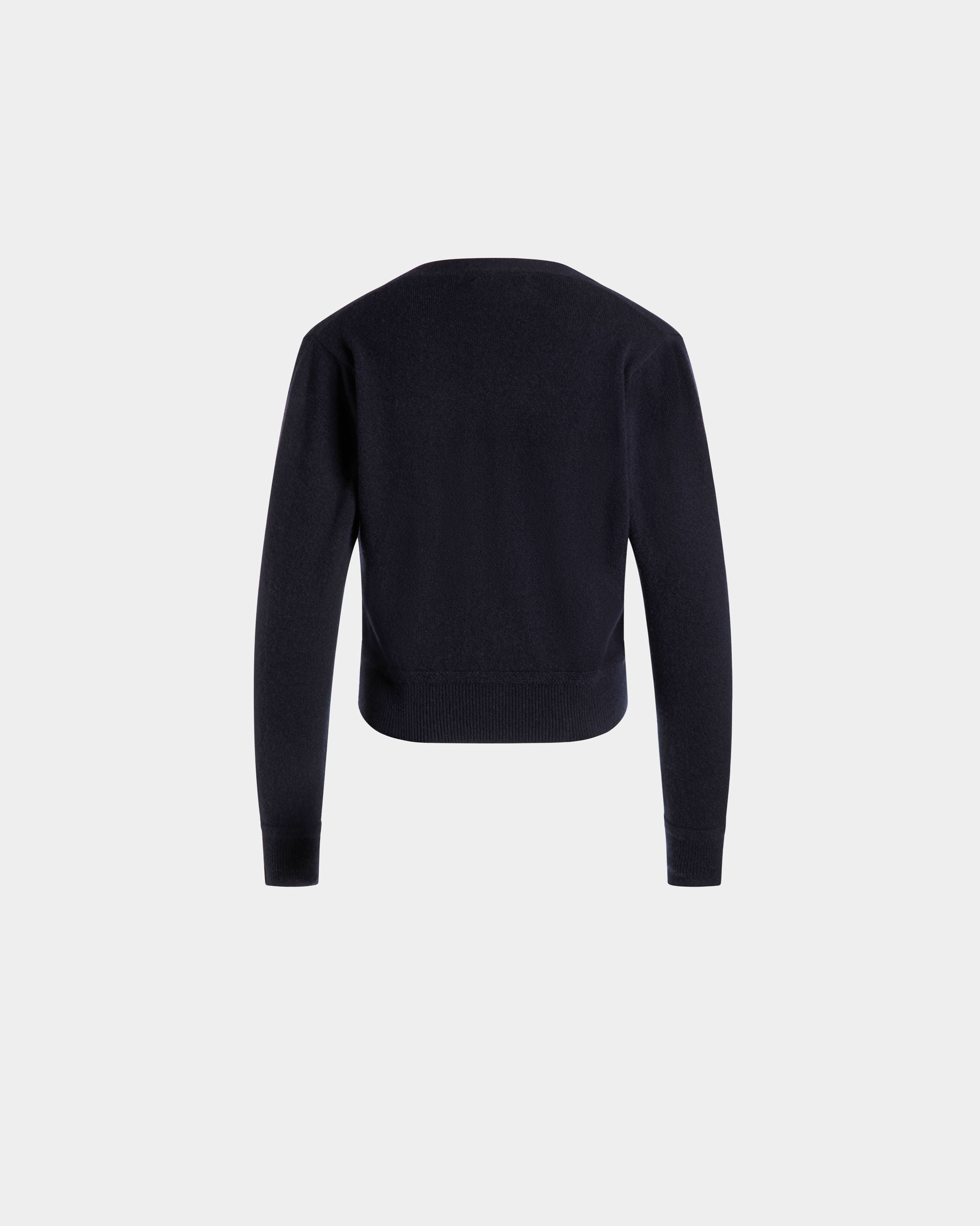 Cardigan In Cachemire Navy Blue - Donna - Bally - 08