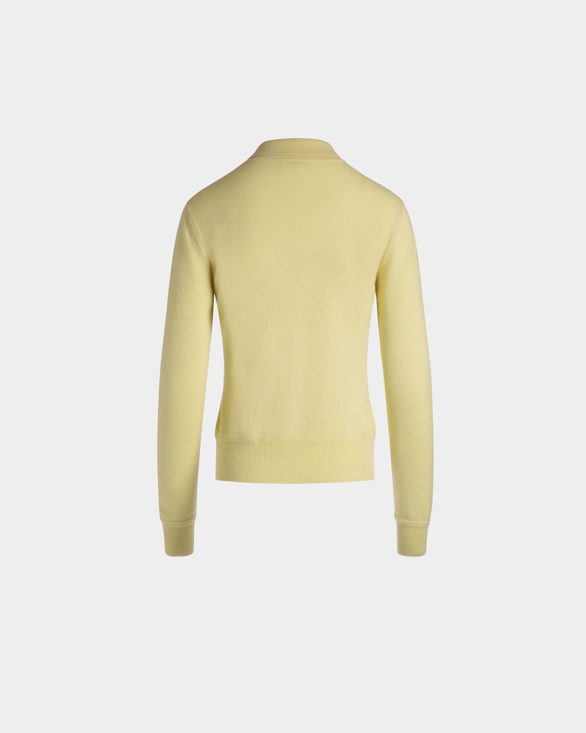 Polo In Cachemire Cream Lavorato A Maglia - Donna - Bally - 08