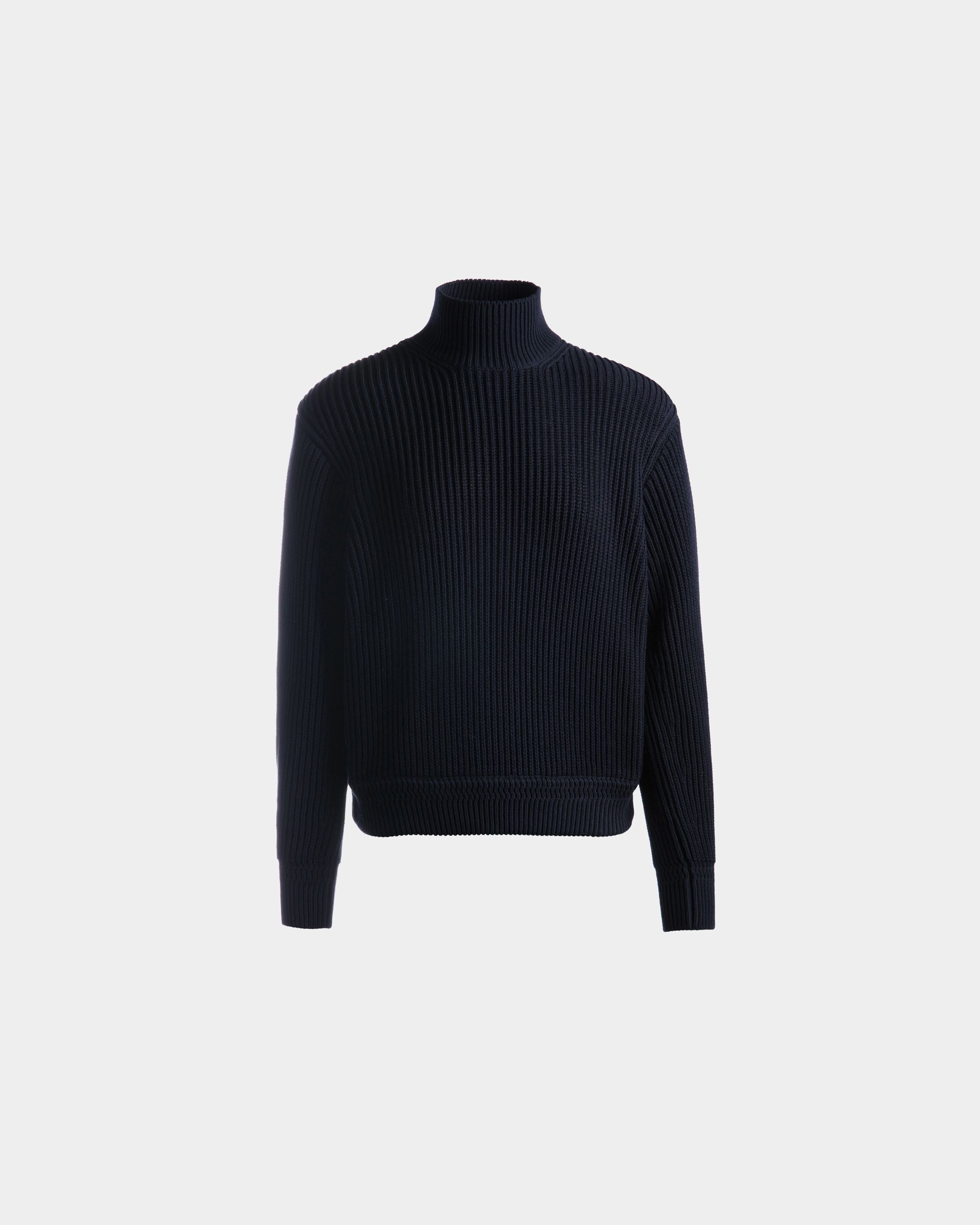 Maglione Dolcevita In Cotone Navy Blue - Donna - Bally - 01
