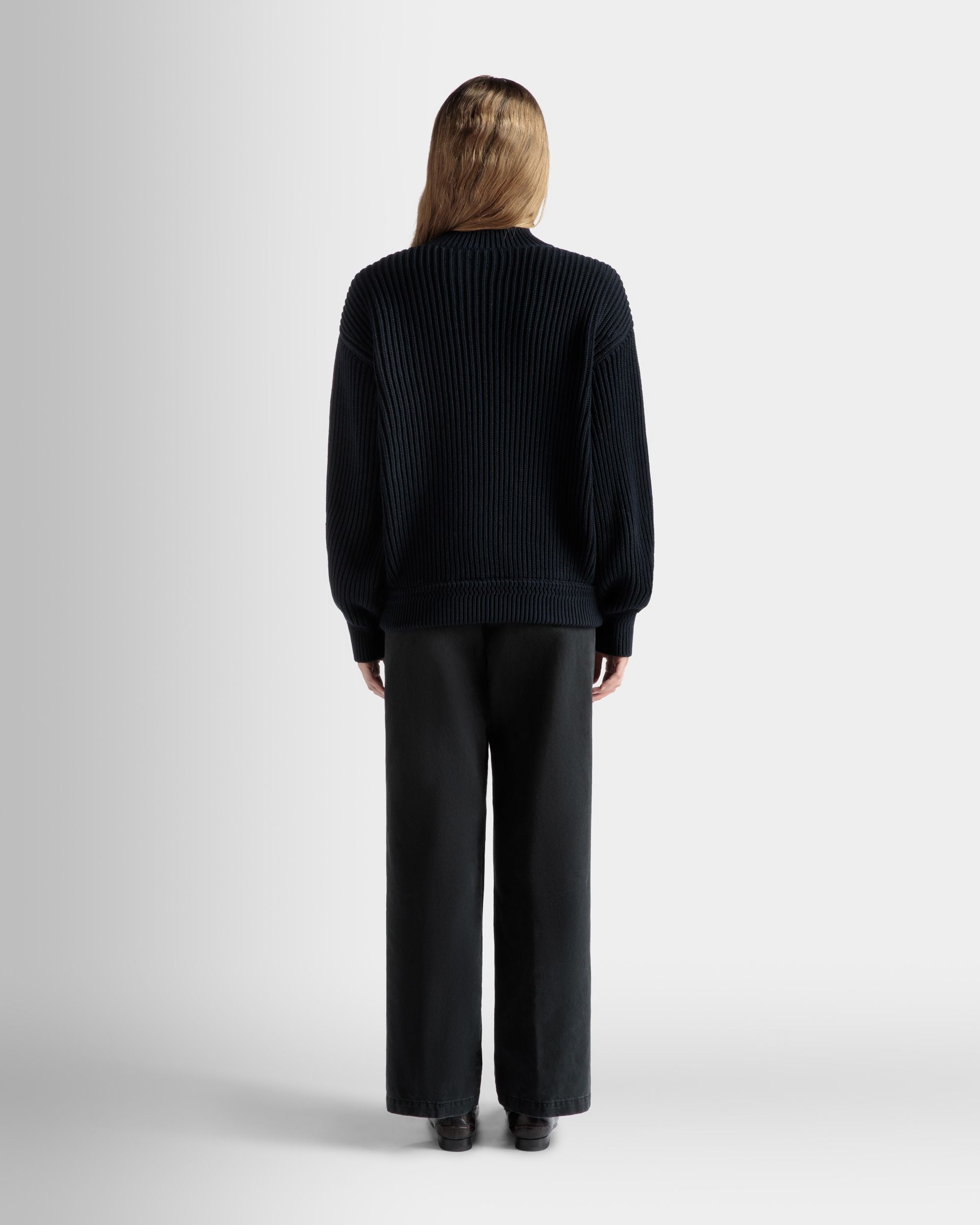 Maglione Dolcevita In Cotone Navy Blue - Donna - Bally - 06