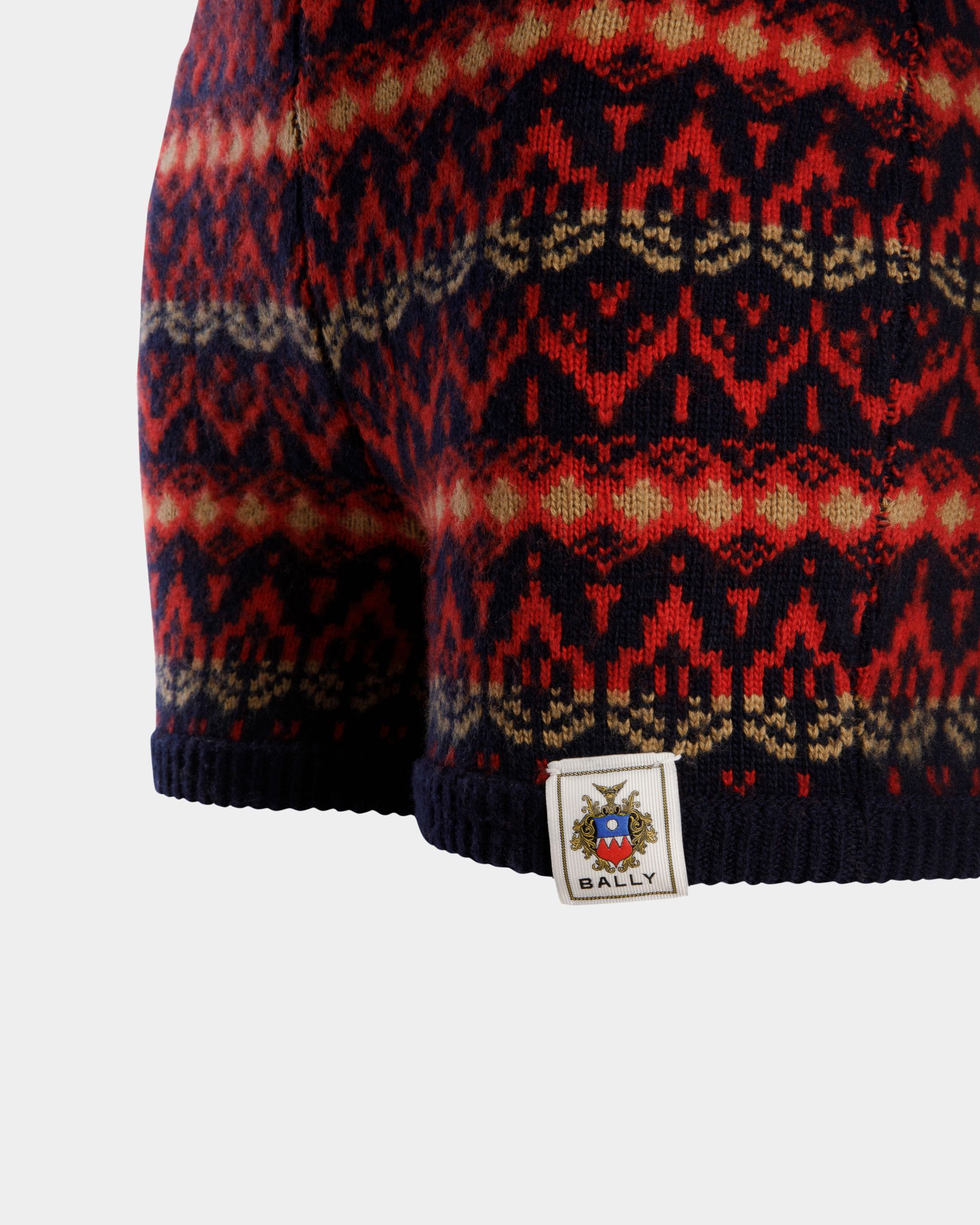 Shorts In Lana Multicolore Lavorata A Maglia - Donna - Bally - 04