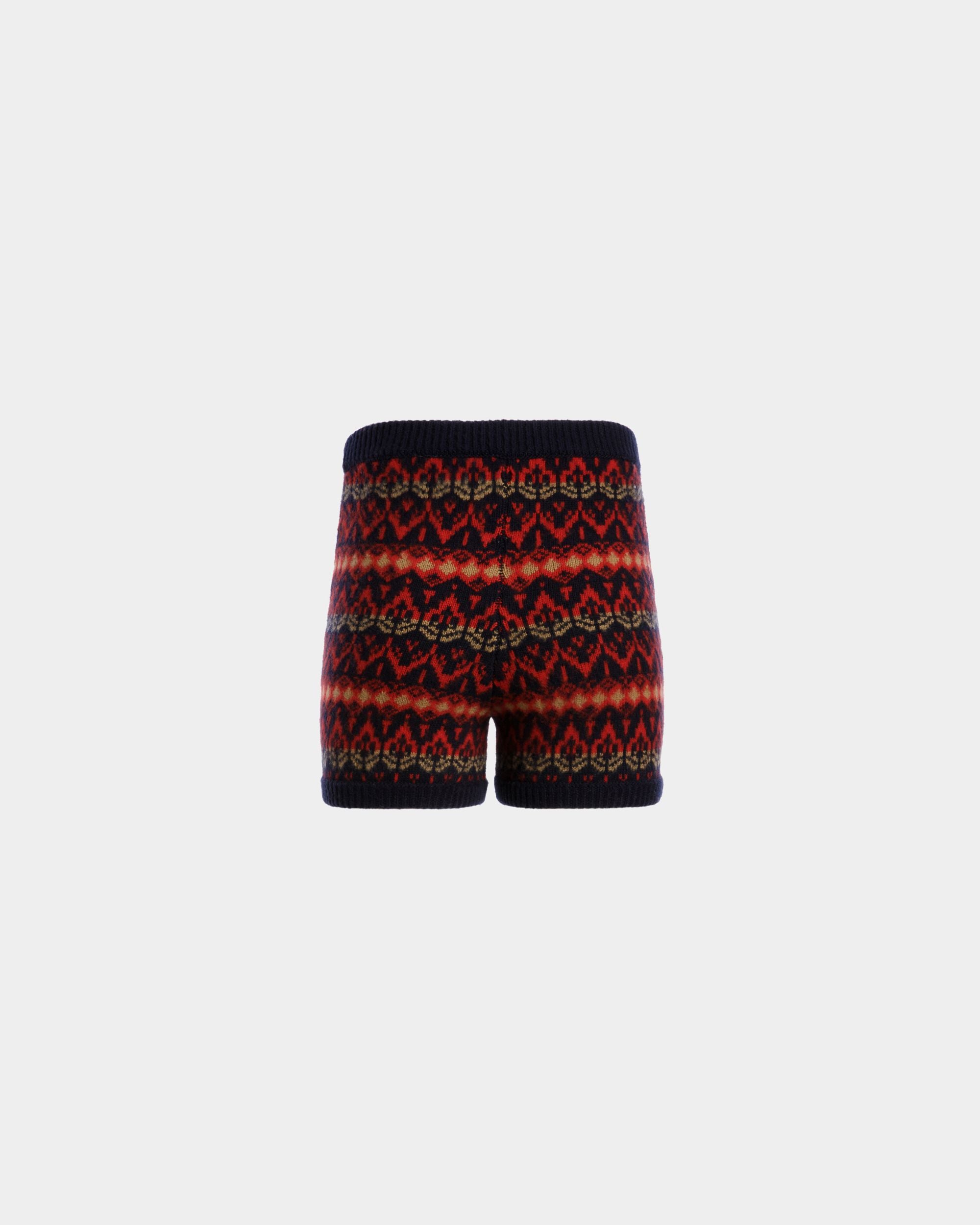 Shorts In Lana Multicolore Lavorata A Maglia - Donna - Bally - 07