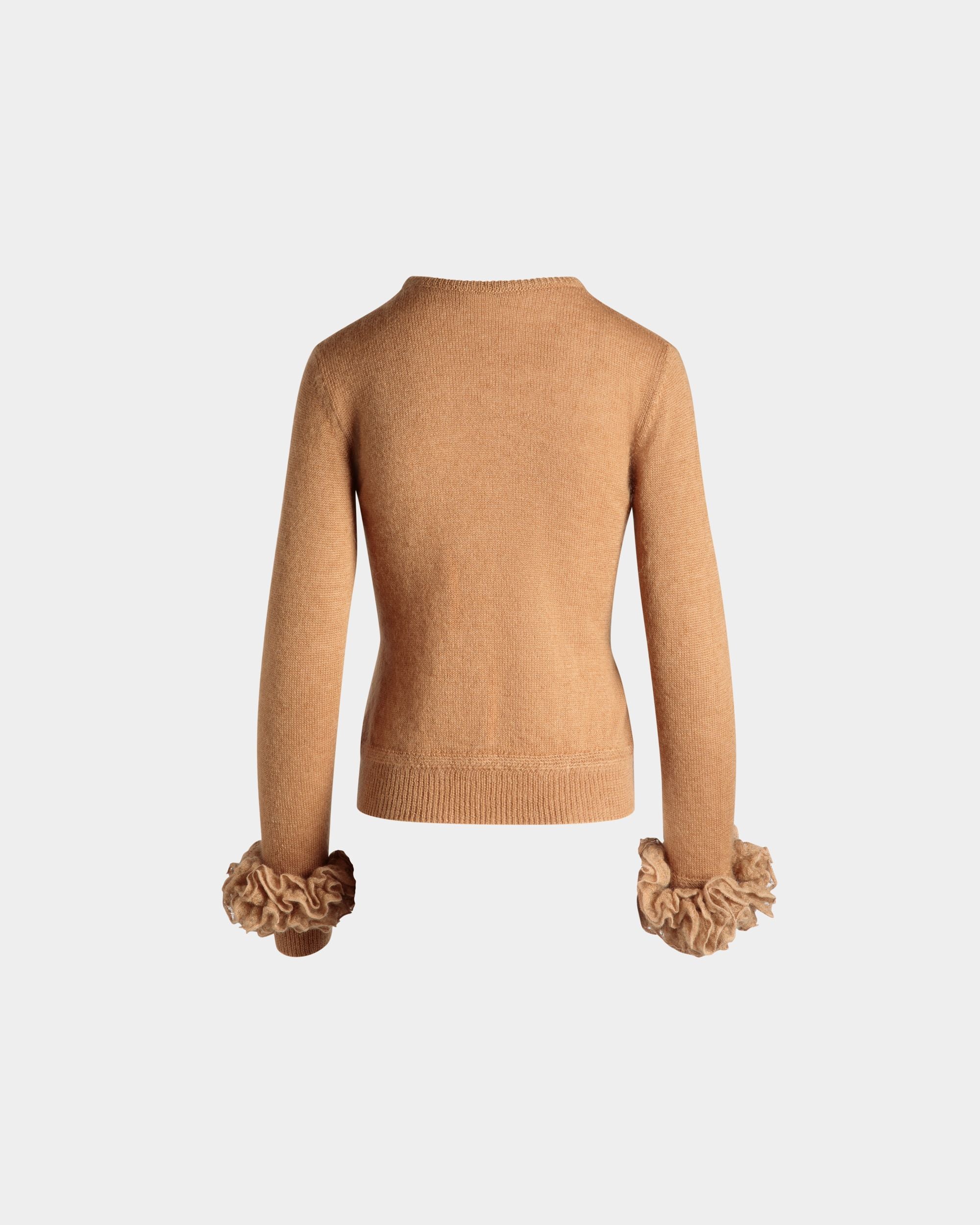 Top In Mohair Lavorato A Maglia E Seta Light Beige - Donna - Bally - 07