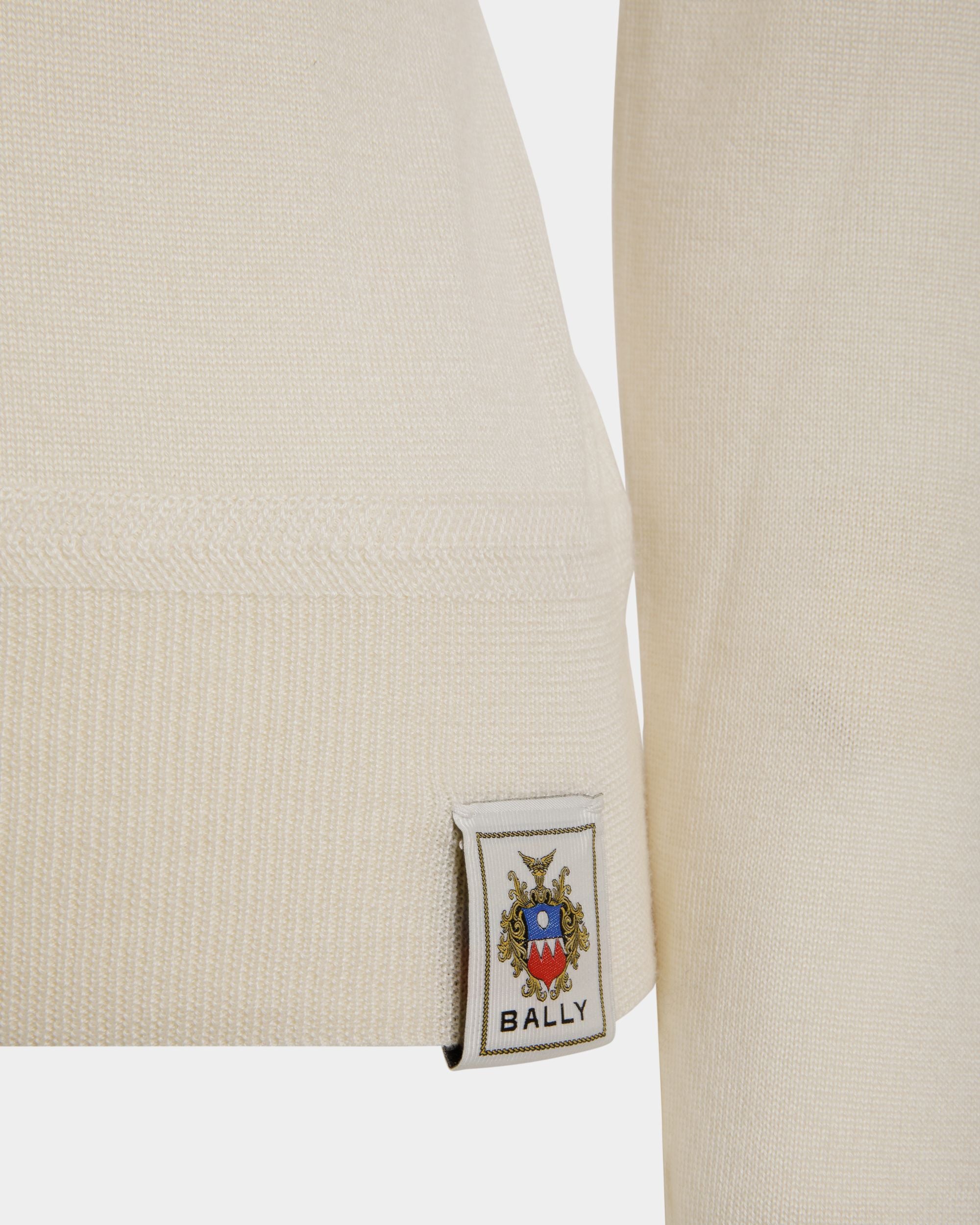 Polo A Maniche Lunghe In Cashmere E Seta Avorio - Donna - Bally - 04