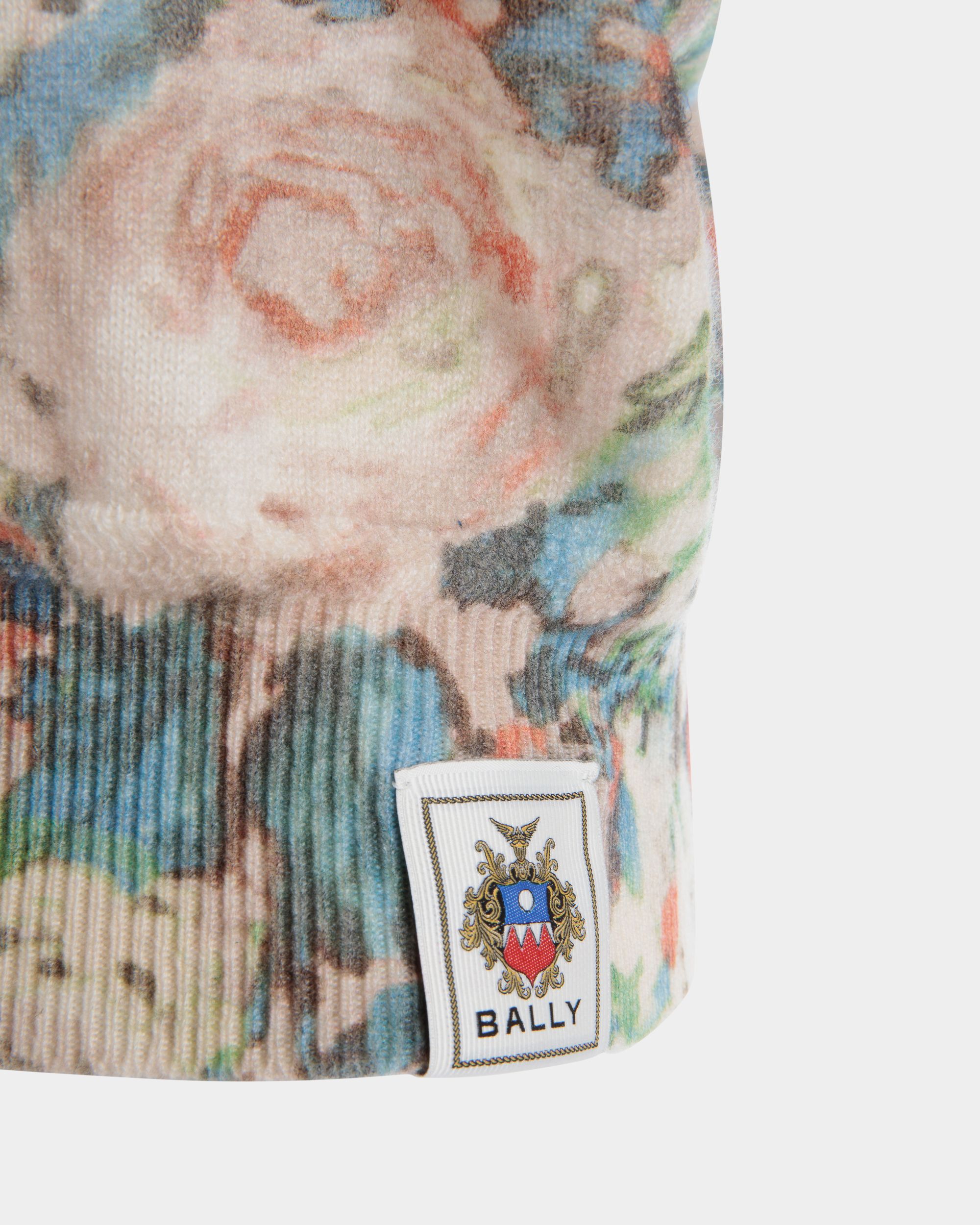 Top In Maglia Di Cashmere Multicolore Con Stampa Rosengarten - Donna - Bally - 04