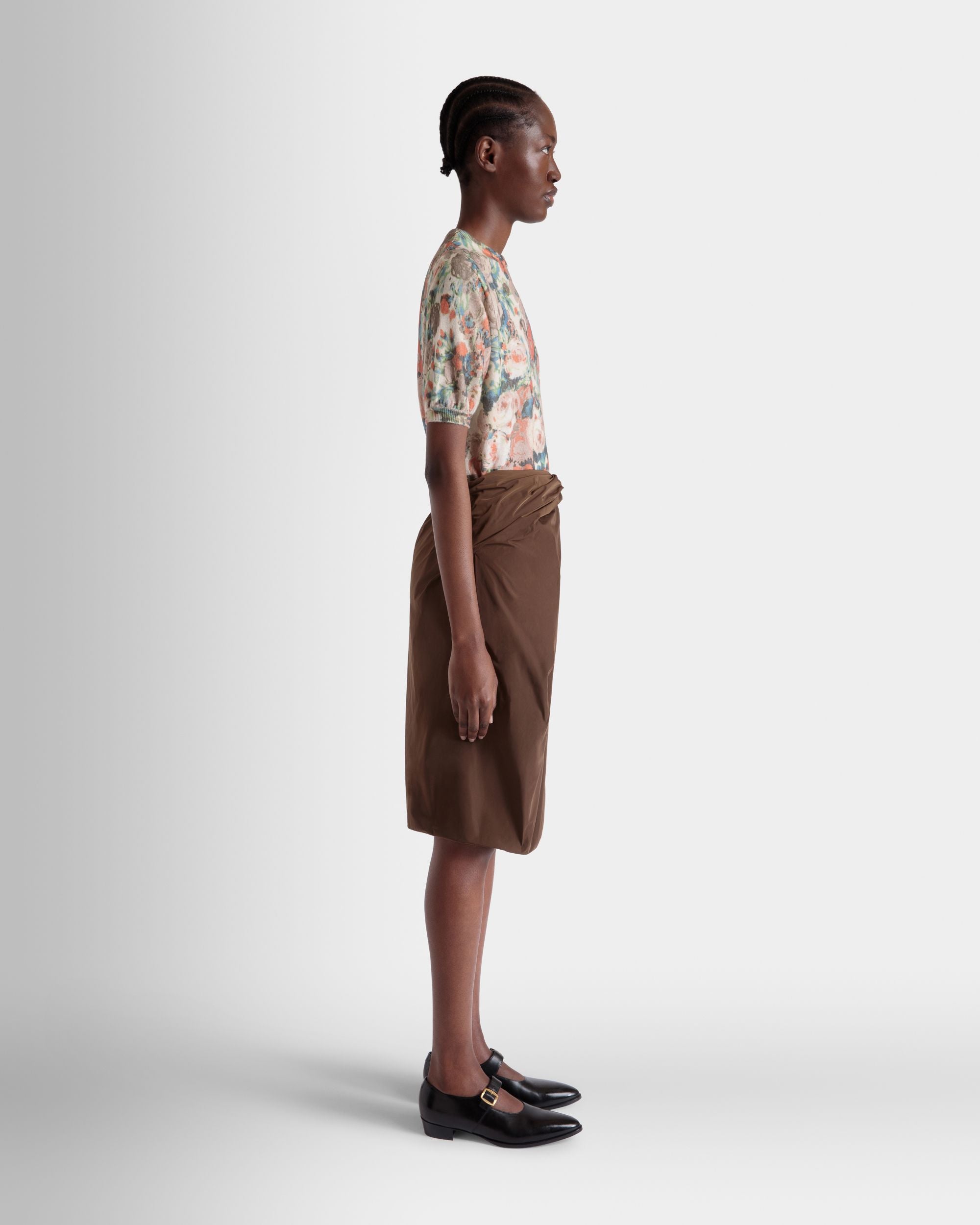 Top In Maglia Di Cashmere Multicolore Con Stampa Rosengarten - Donna - Bally - 05