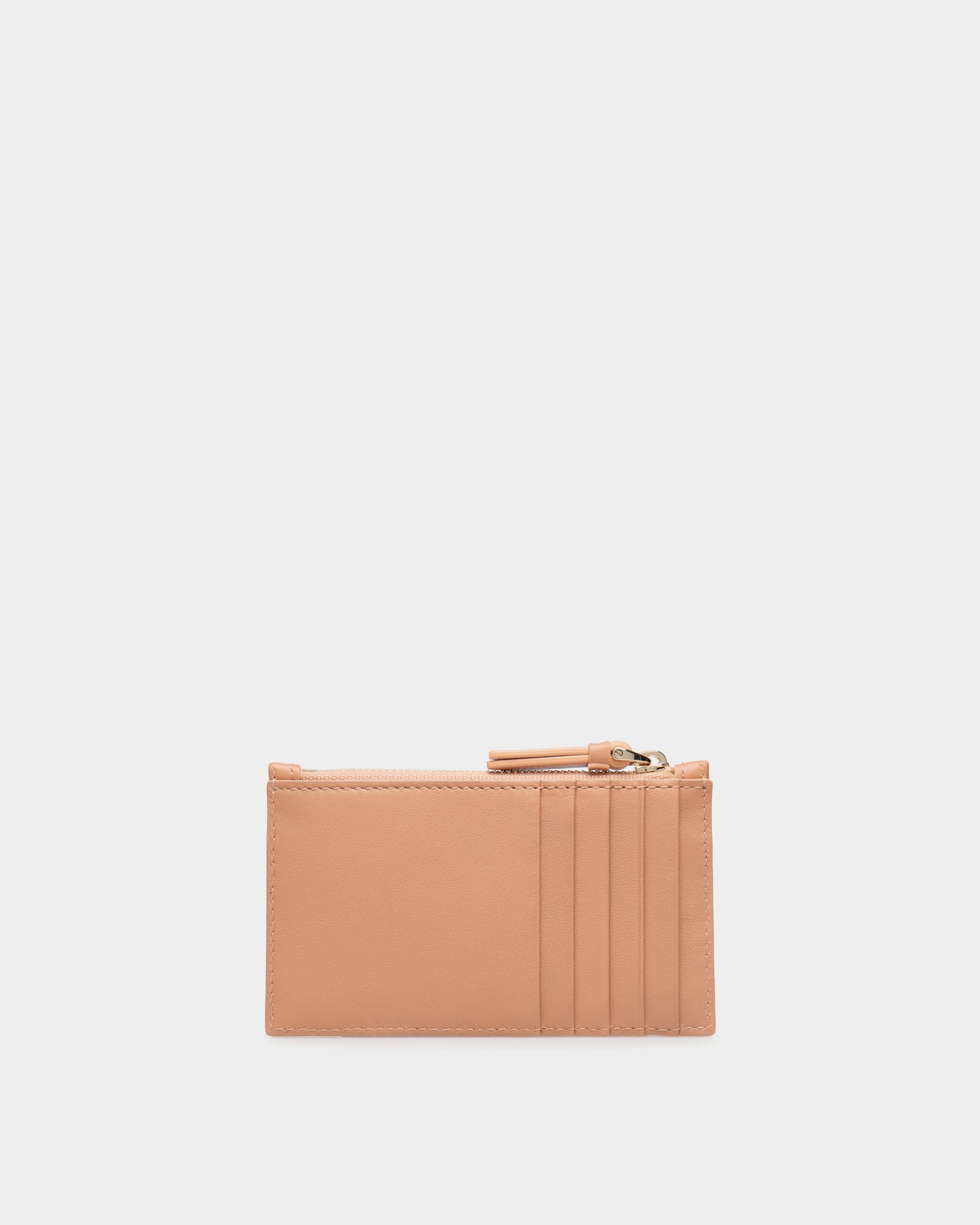 Business Card Holder In Orange Leather - Donna - Bally - 02