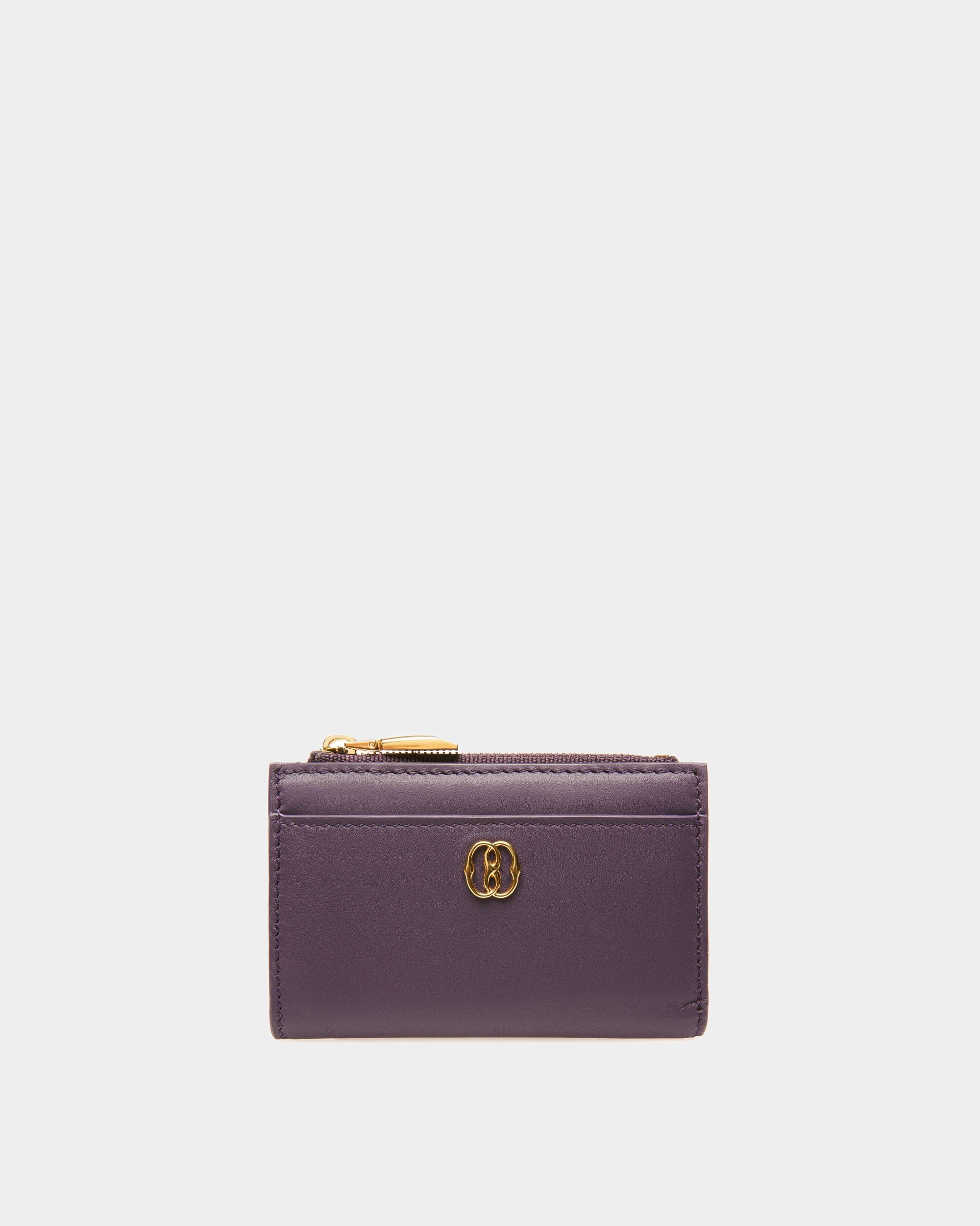 Portafoglio Emblem In Pelle Color Orchidea - Donna - Bally - 01