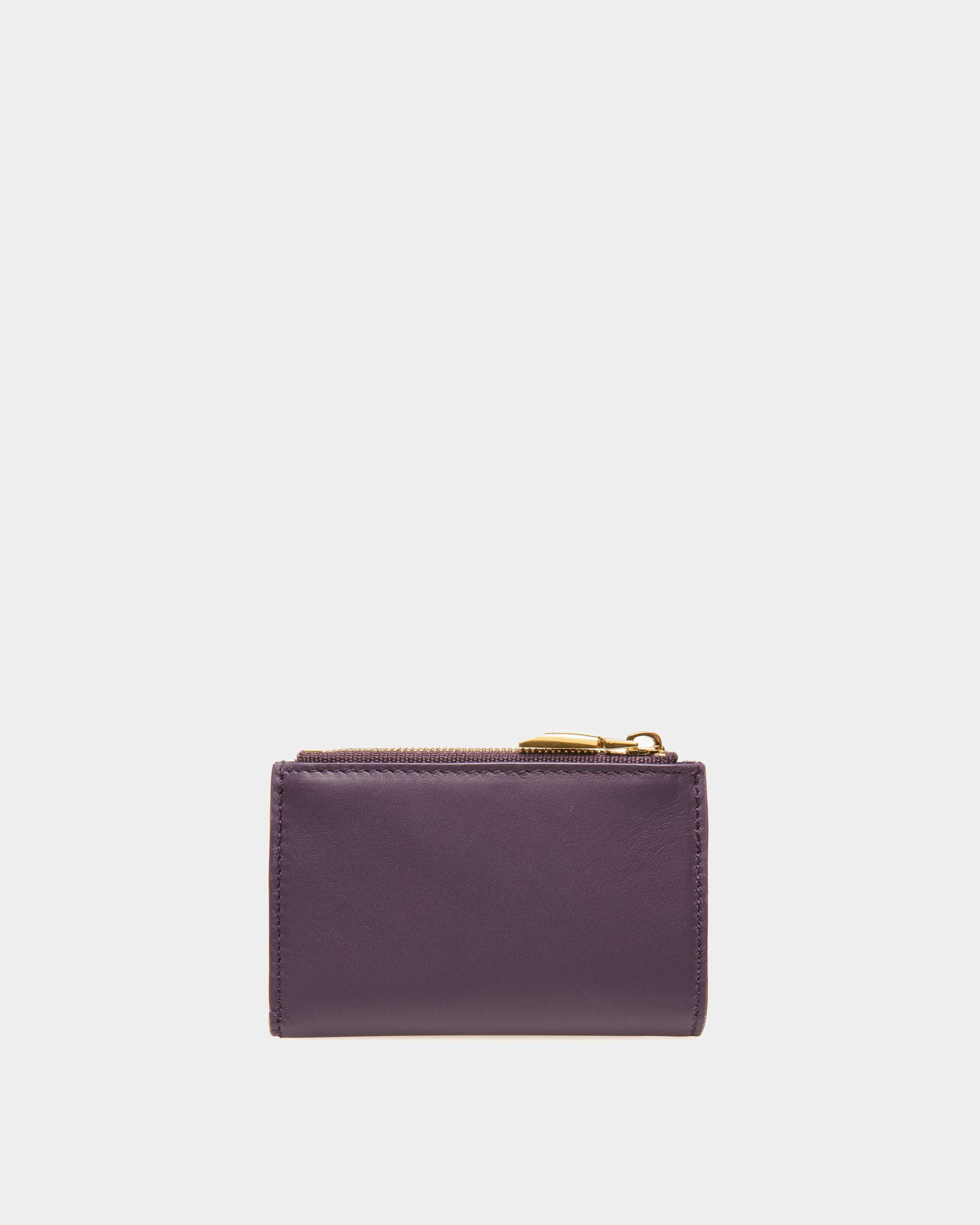 Portafoglio Emblem In Pelle Color Orchidea - Donna - Bally - 02
