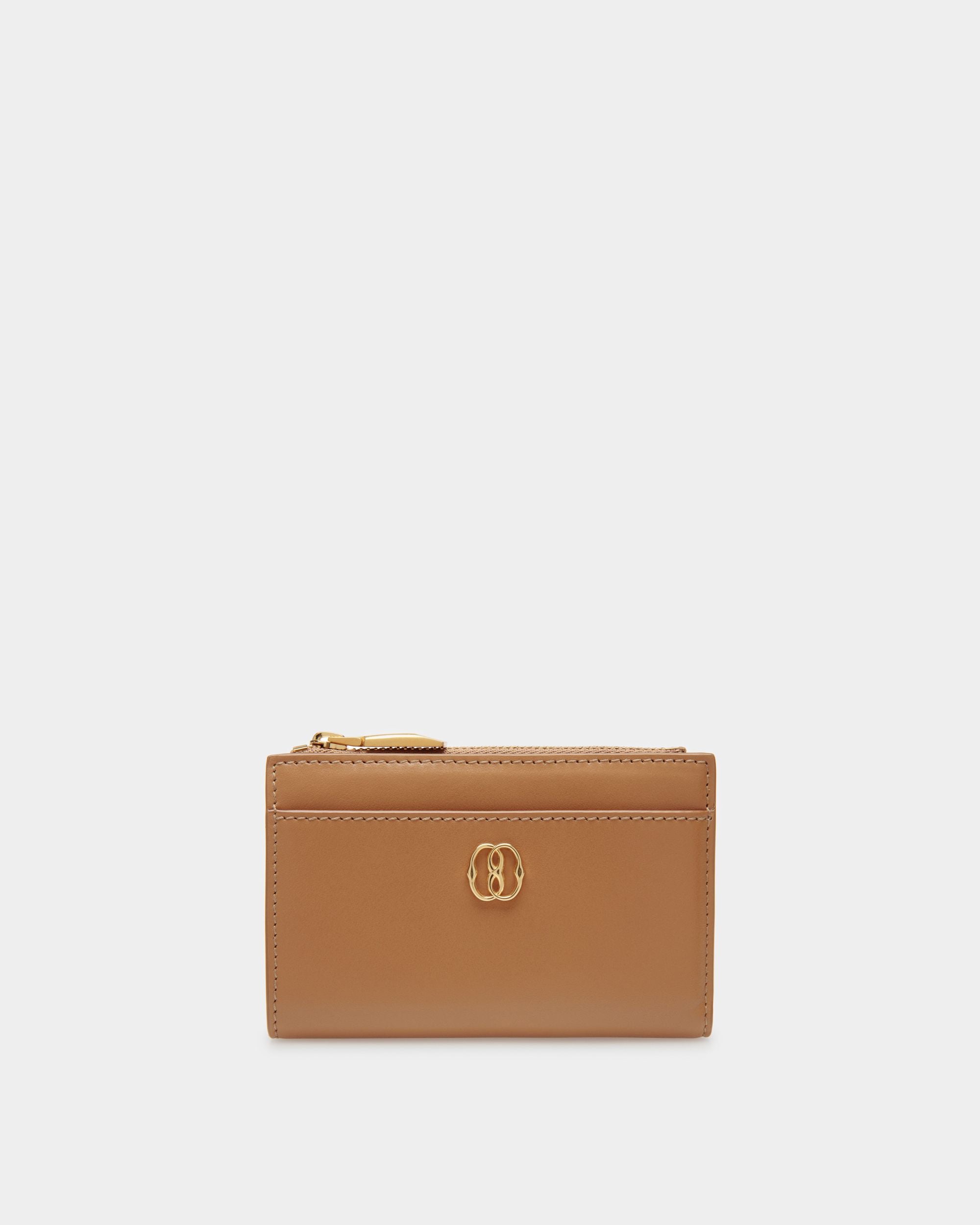 Portafoglio Emblem In Pelle Ocra - Donna - Bally - 01