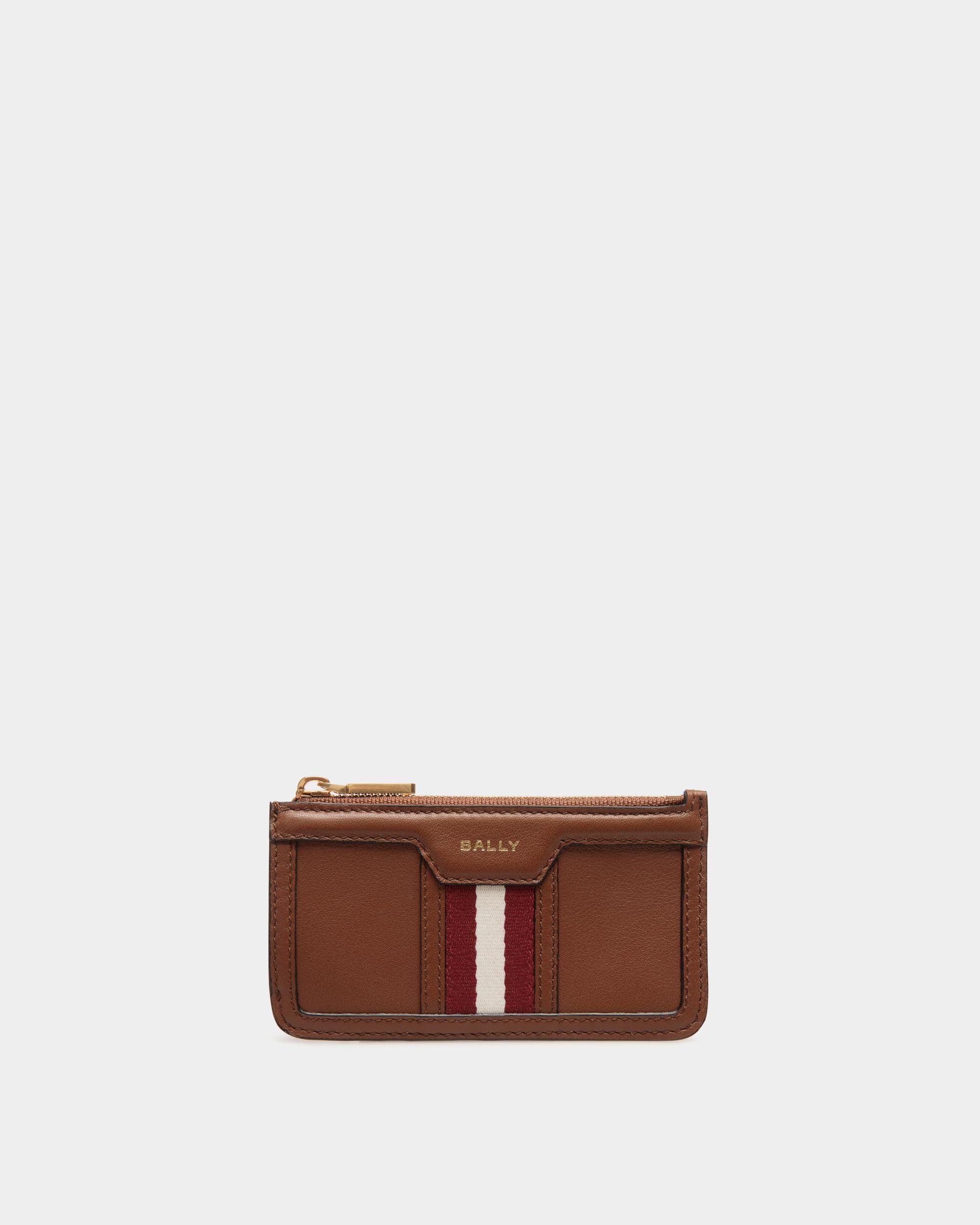 Portacarte Con Zip Code In Pelle Marrone - Donna - Bally - 01