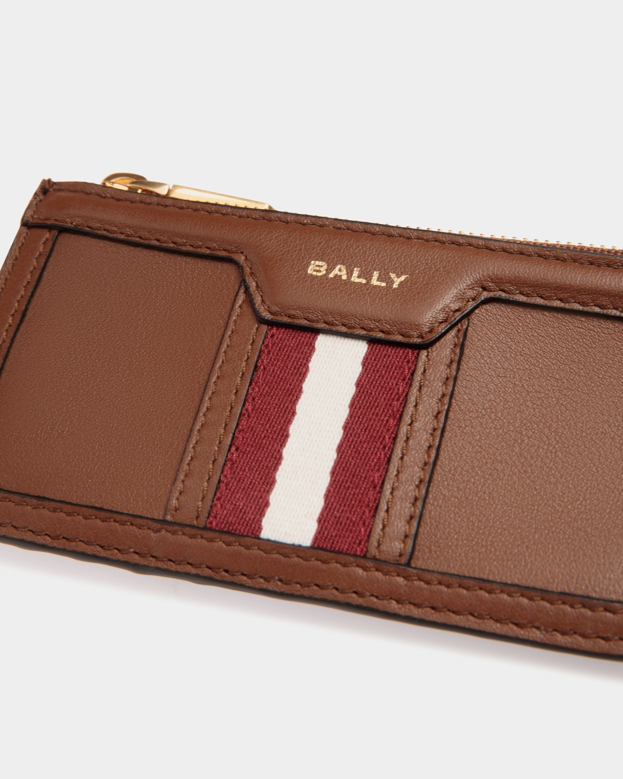 Portacarte Con Zip Code In Pelle Marrone - Donna - Bally - 04