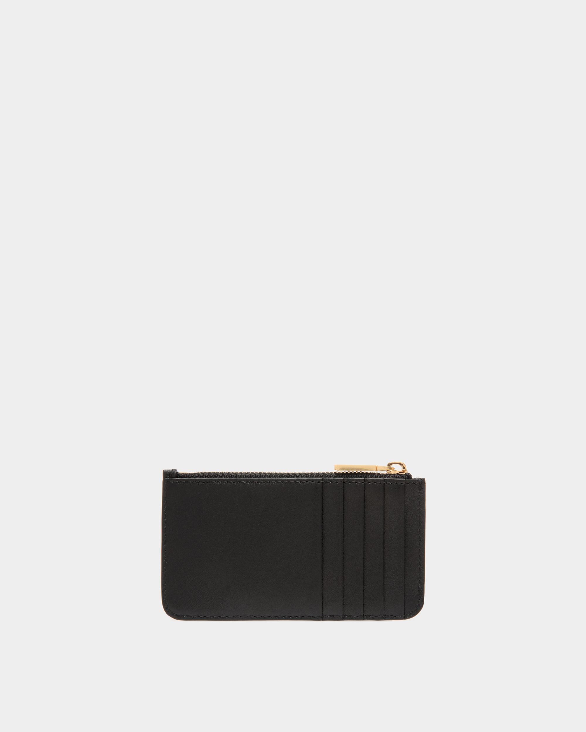 Portacarte Con Zip Code In Pelle Nera - Donna - Bally - 02