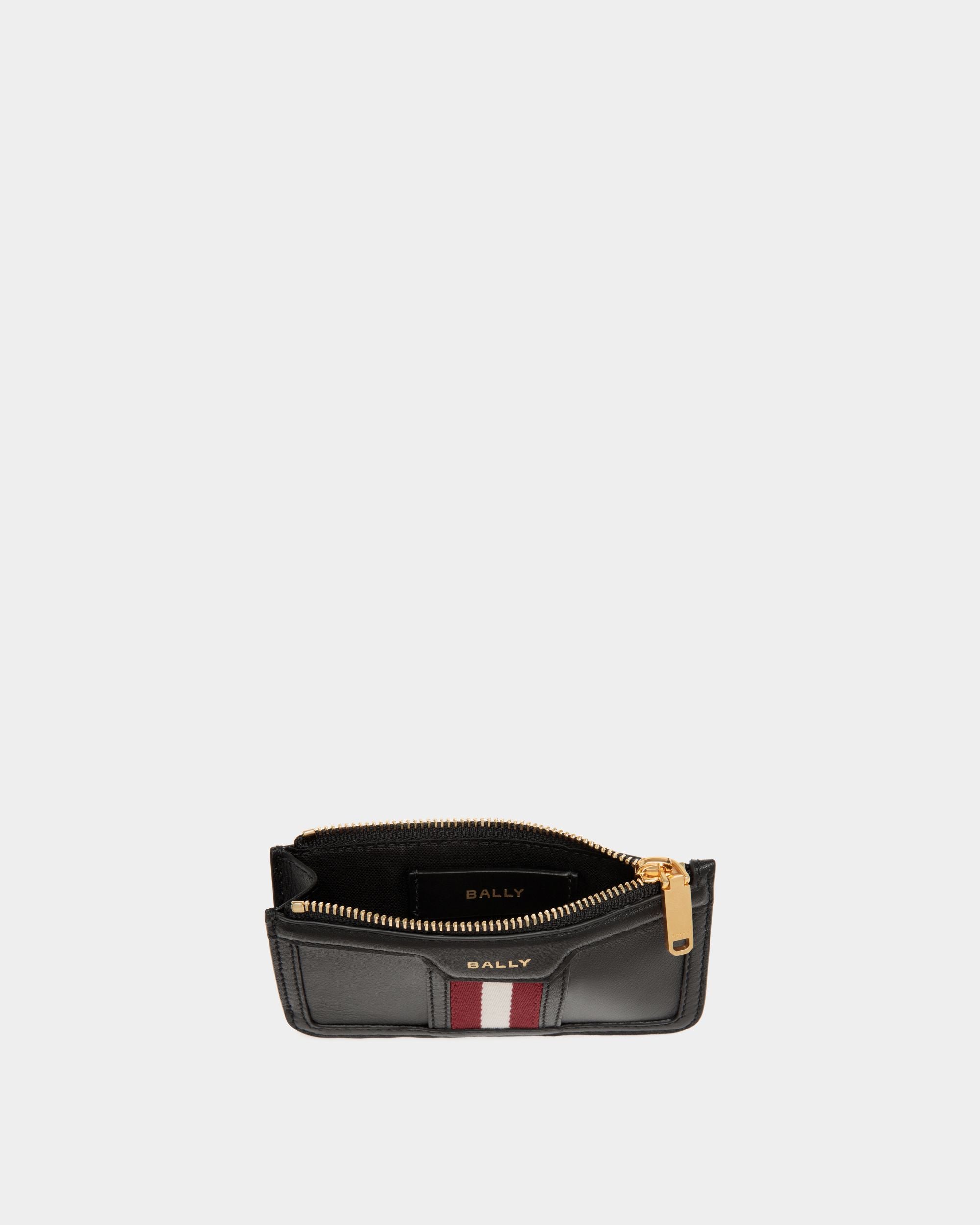 Portacarte Con Zip Code In Pelle Nera - Donna - Bally - 03