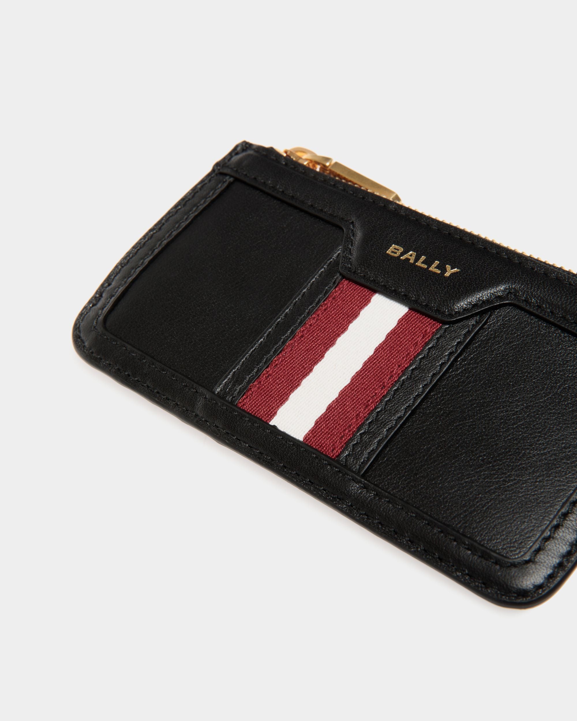 Portacarte Con Zip Code In Pelle Nera - Donna - Bally - 04