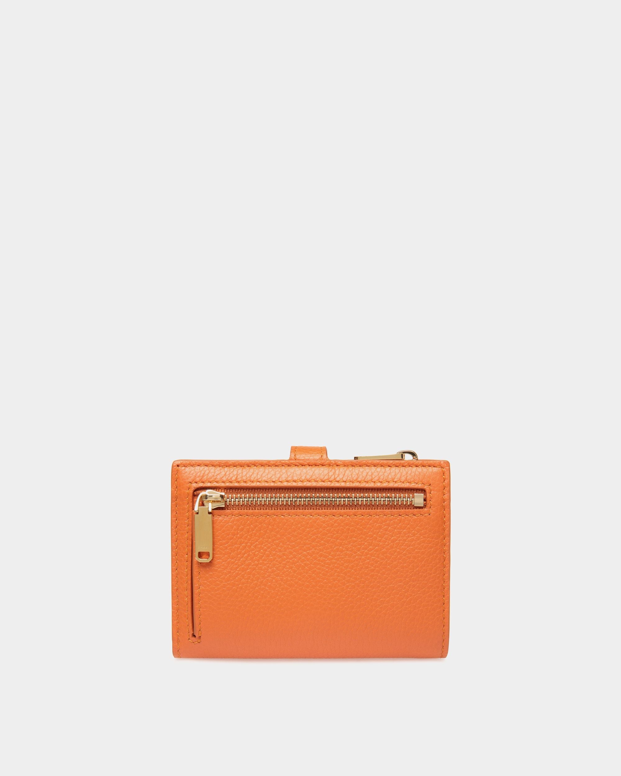 Portafoglio Lock Me In Pelle Granata Koi Orange - Donna - Bally - 02