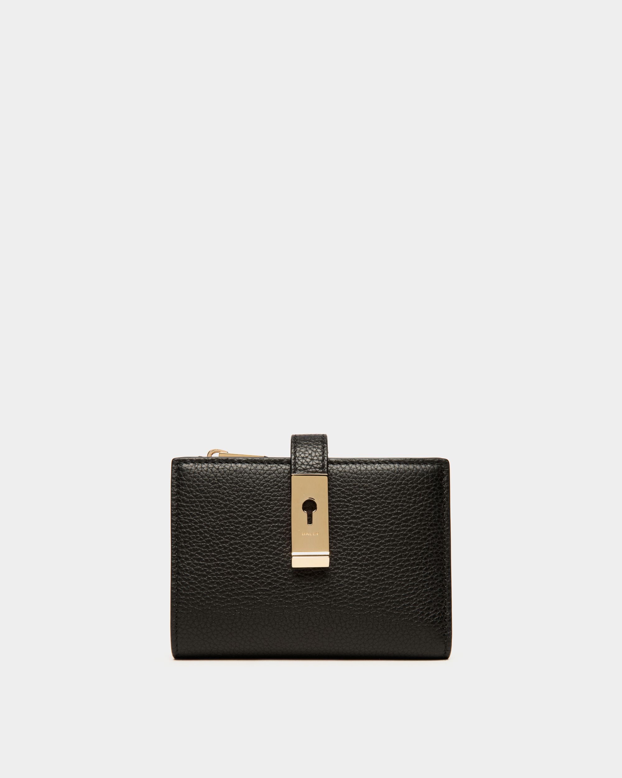 Portafoglio Lock Me In Pelle Granata Nera - Donna - Bally - 01