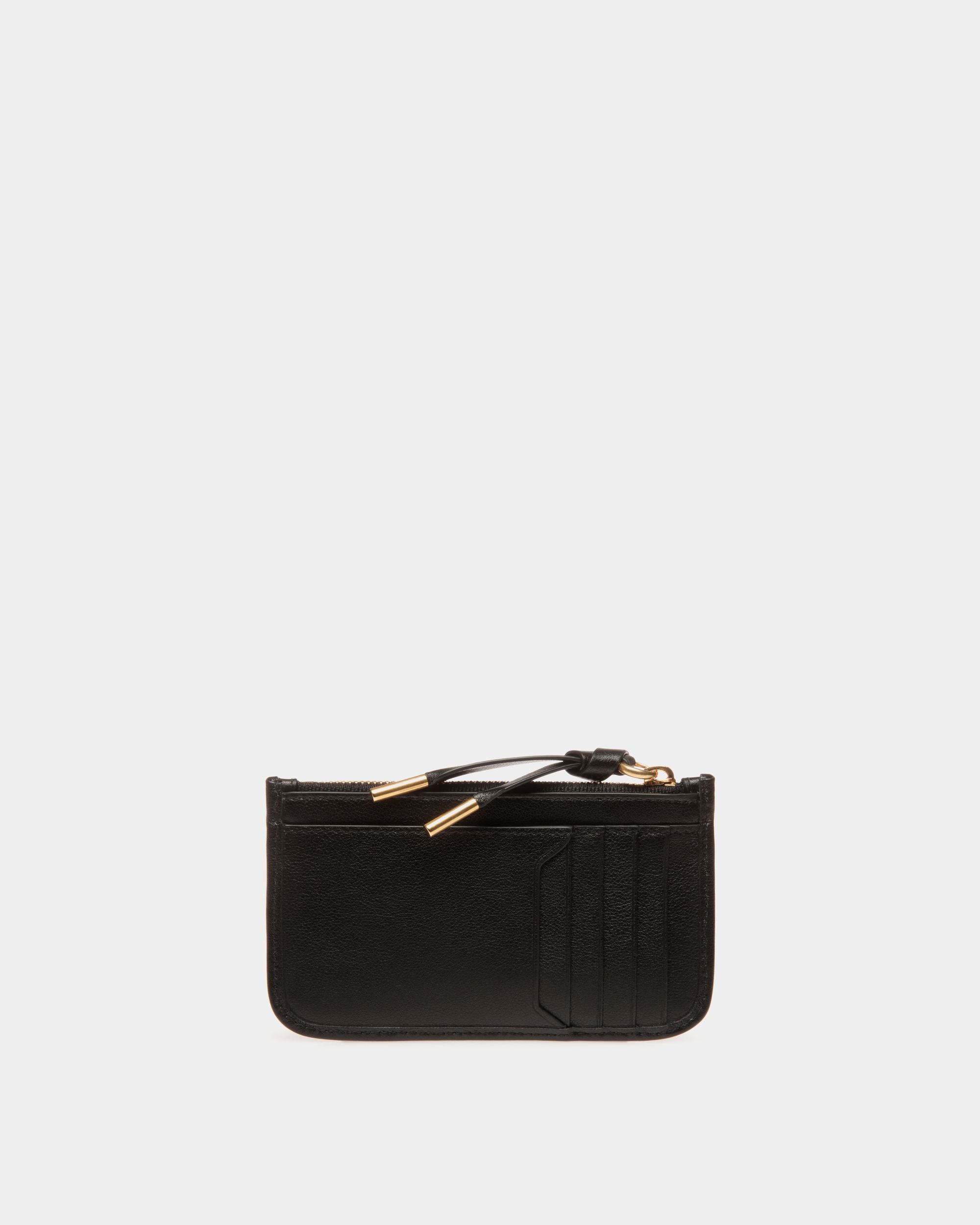 Portacarte Con Zip Bally Essential In Pelle Nera - Donna - Bally - 02