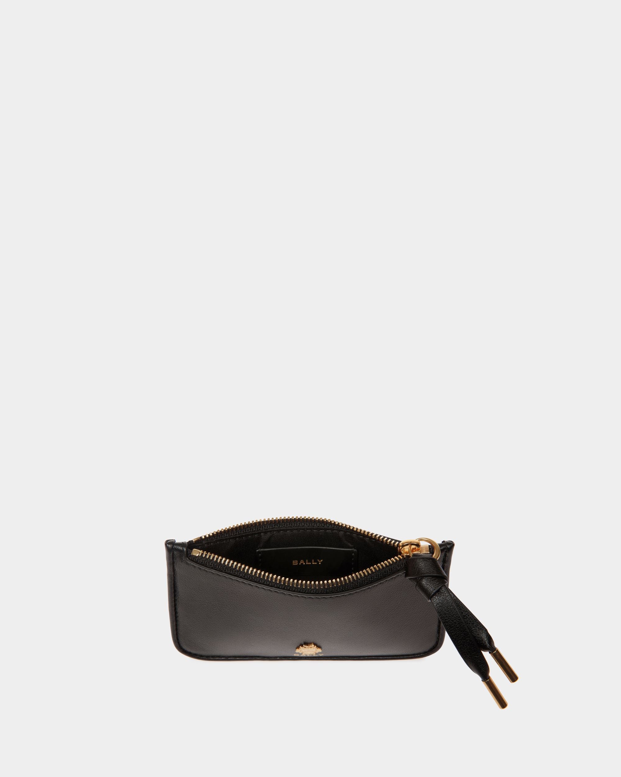 Portacarte Con Zip Bally Essential In Pelle Nera - Donna - Bally - 03