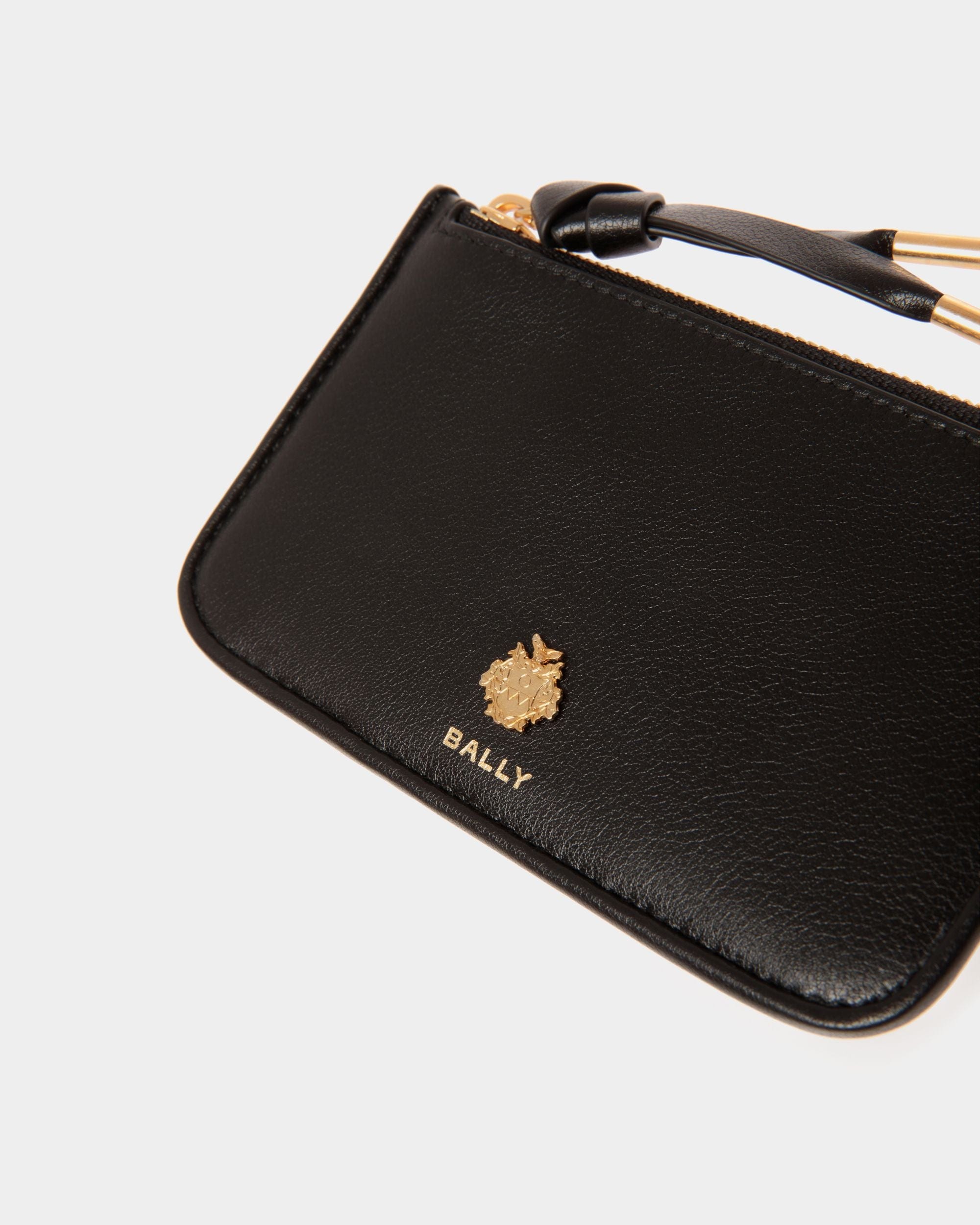 Portacarte Con Zip Bally Essential In Pelle Nera - Donna - Bally - 04