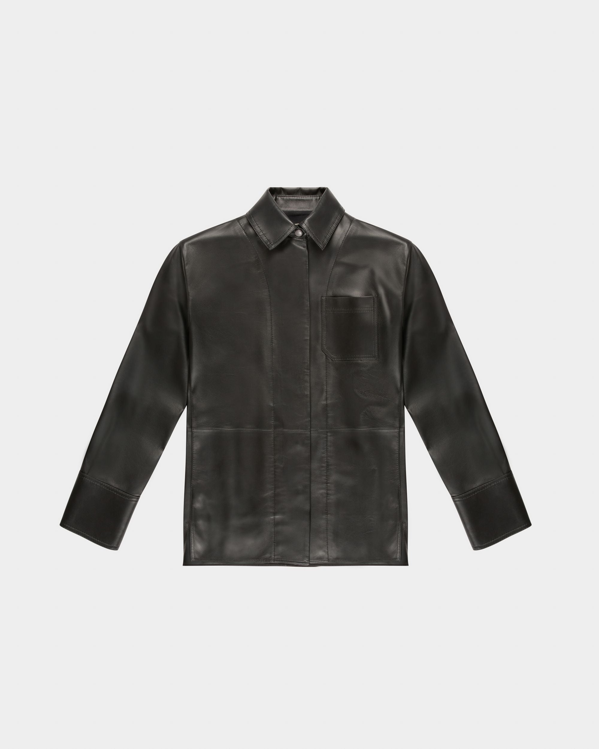 Camicia In Pelle Nera - Donna - Bally - 04