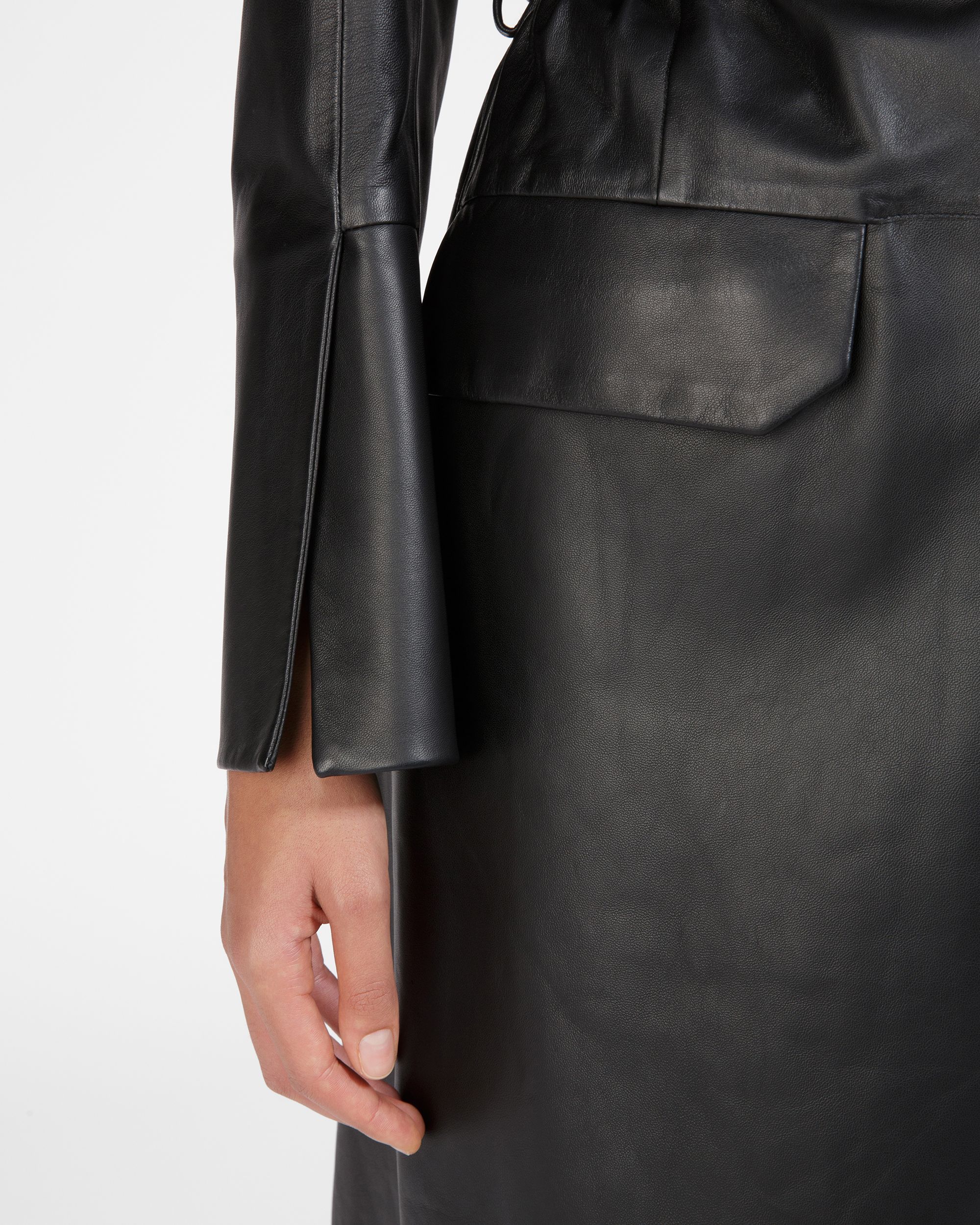 Cappotto In Pelle Nera - Donna - Bally - 05