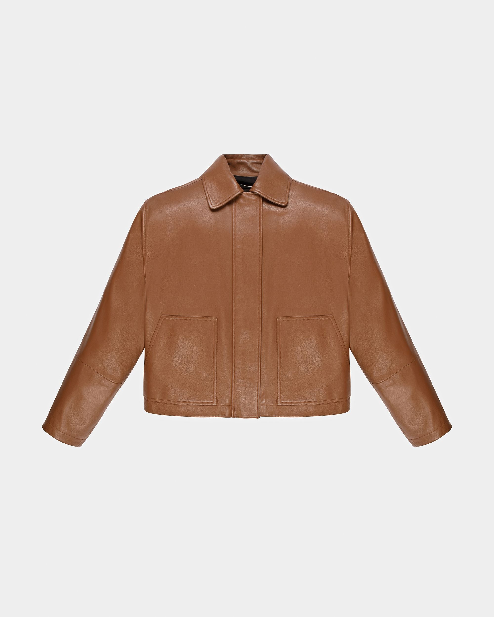 Giacca In Pelle Marrone - Donna - Bally - 05