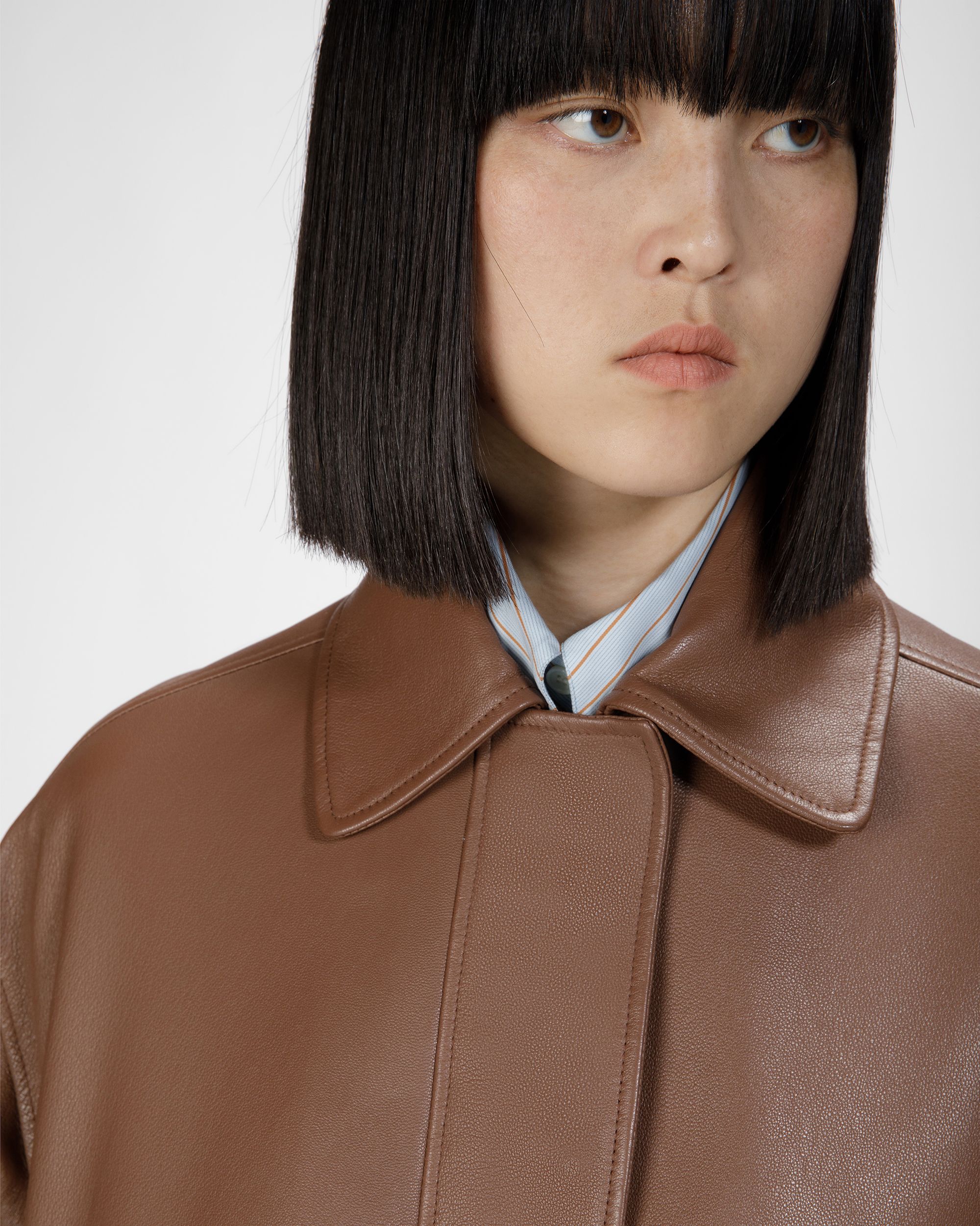 Giacca In Pelle Marrone - Donna - Bally - 06