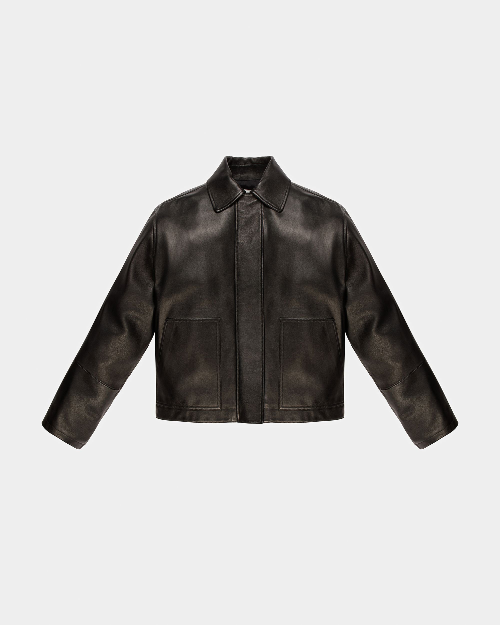 Giacca In Pelle Nera - Donna - Bally - 01