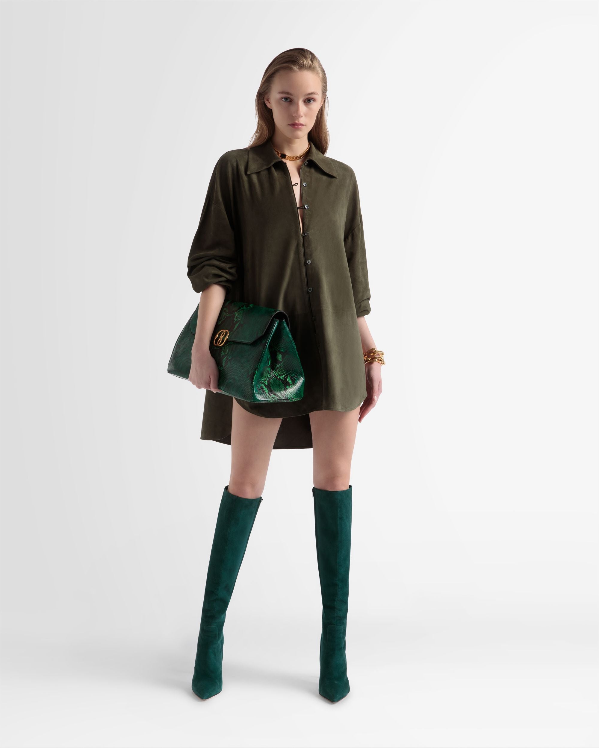 Camicia In Pelle Oversize - Donna - Bally - 01