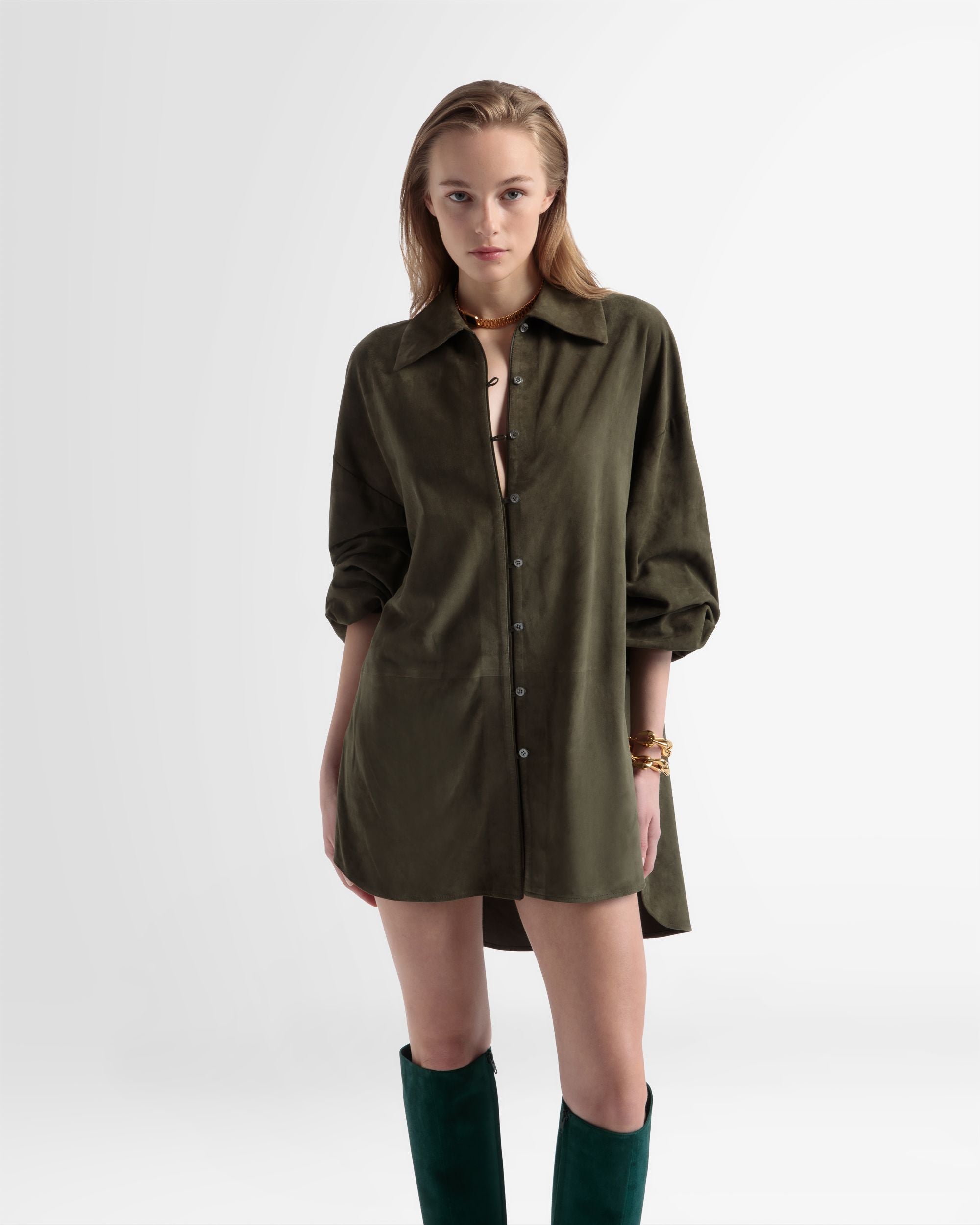 Camicia In Pelle Oversize - Donna - Bally - 02