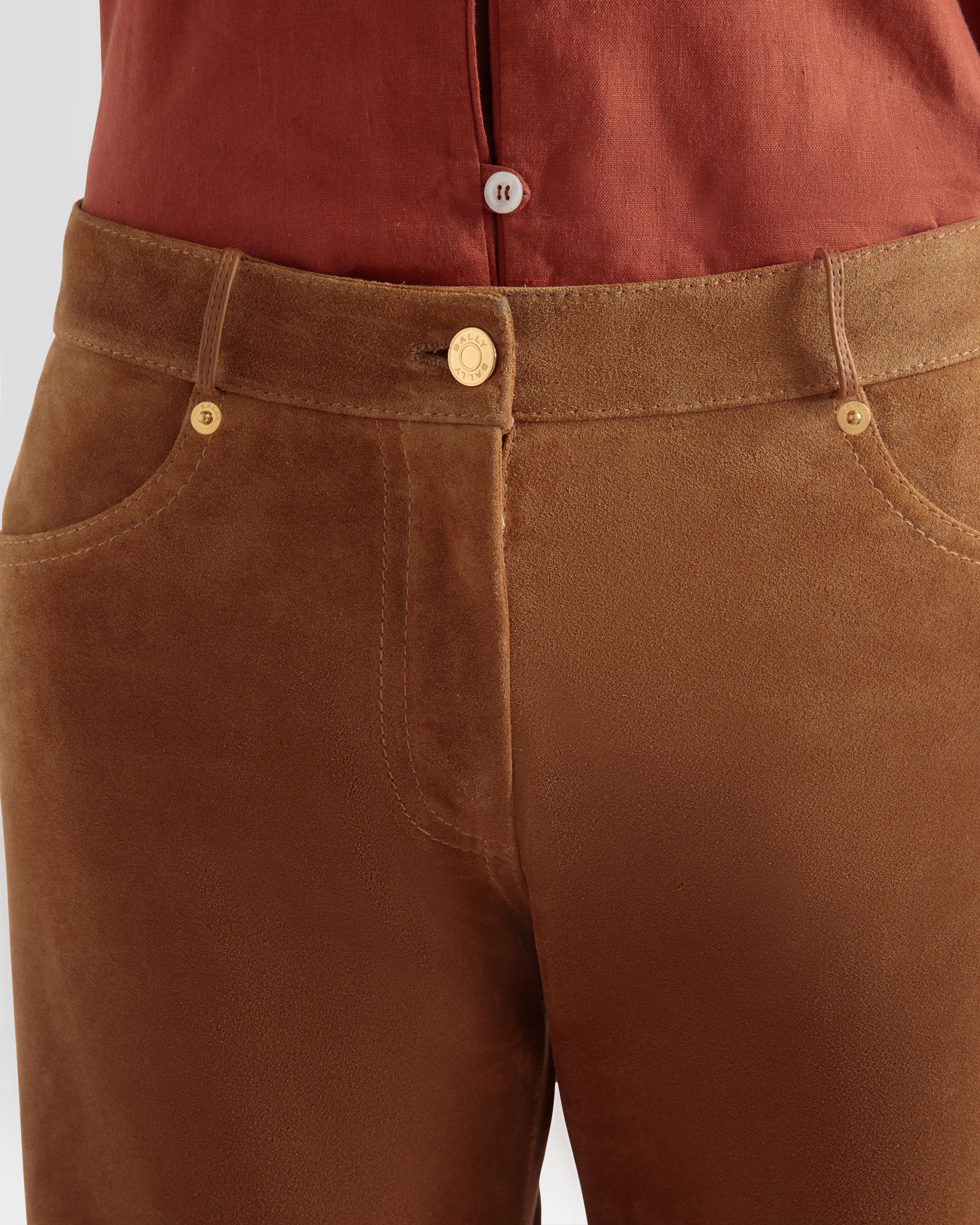 Pantalone In Pelle A Gamba Dritta - Donna - Bally - 02