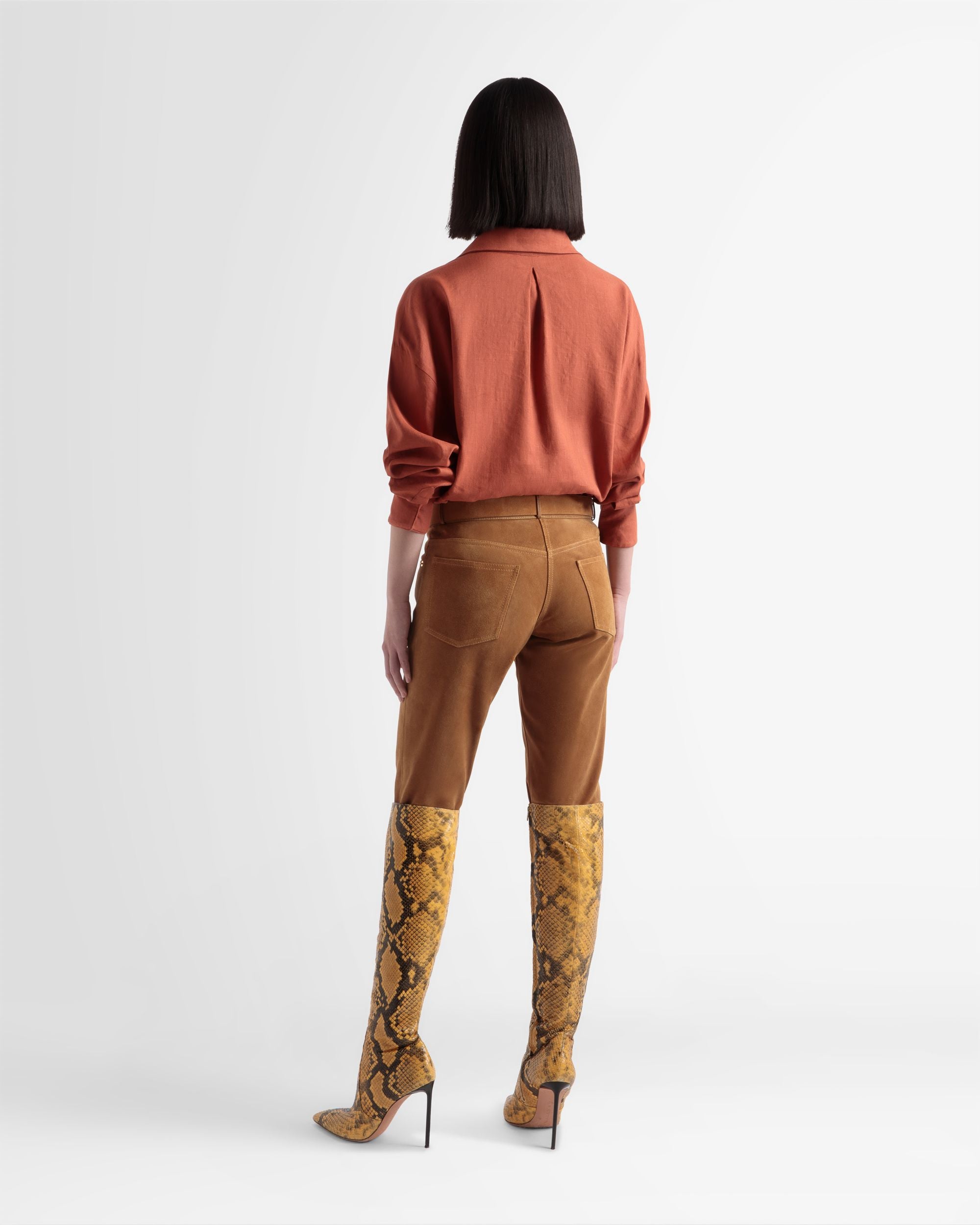 Pantalone In Pelle A Gamba Dritta - Donna - Bally - 04