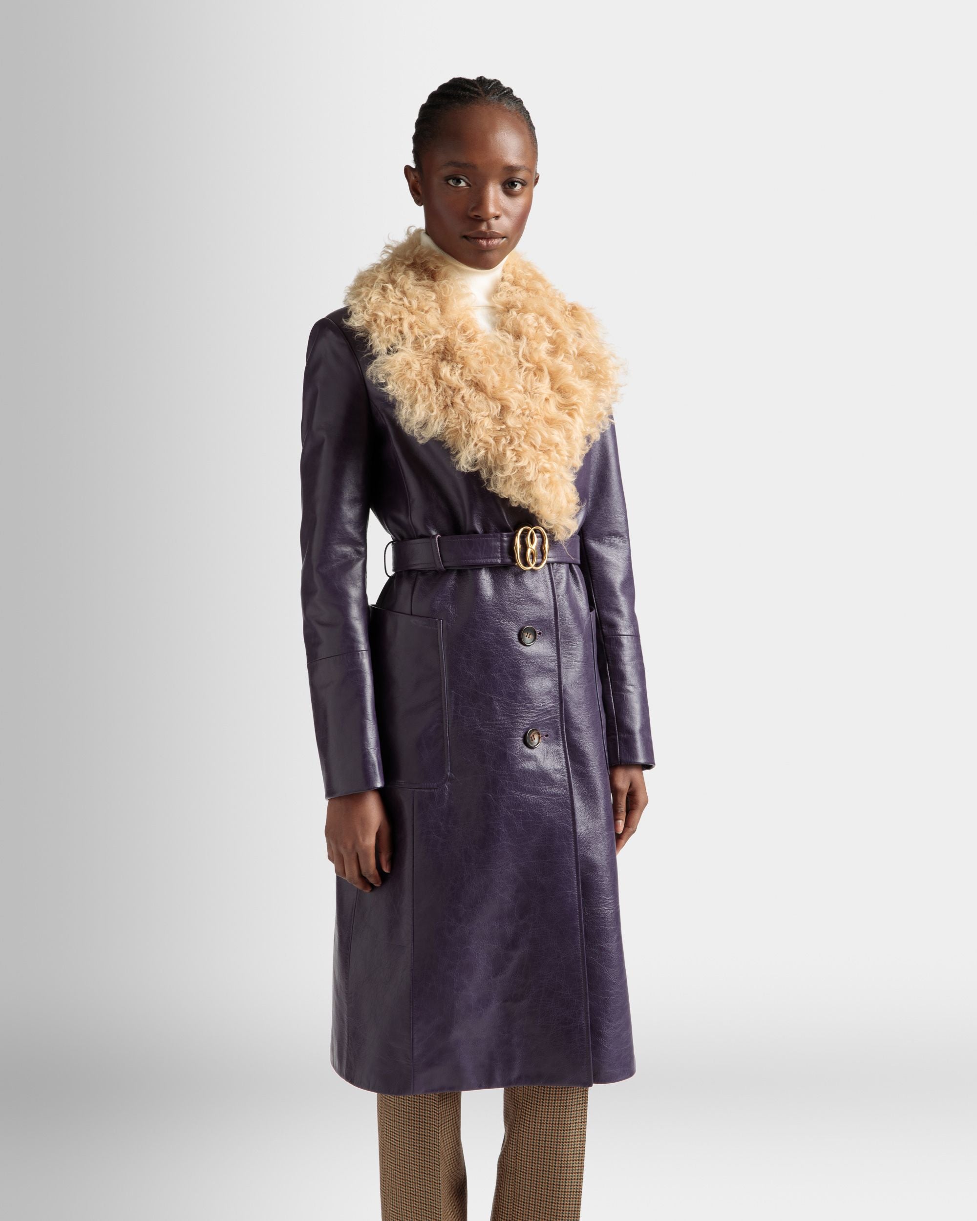 Cappotto Con Collo In Pelliccia - Donna - Bally - 03