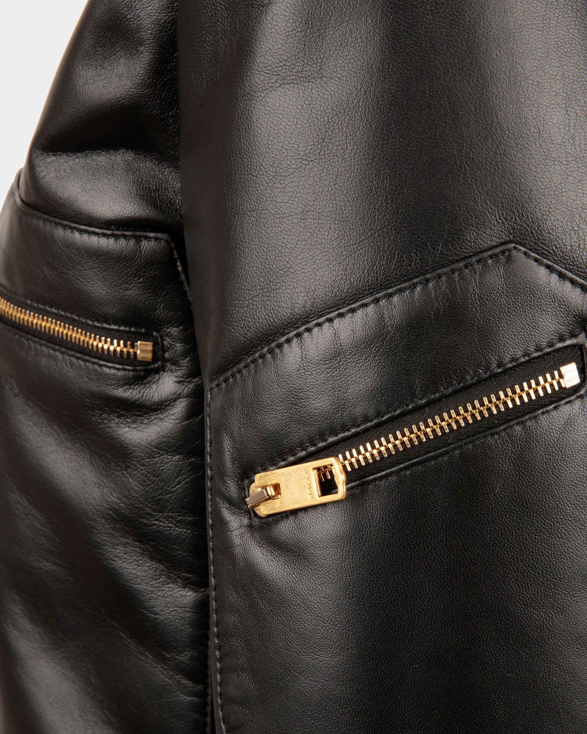 Giacca In Pelle Nera - Donna - Bally - 04