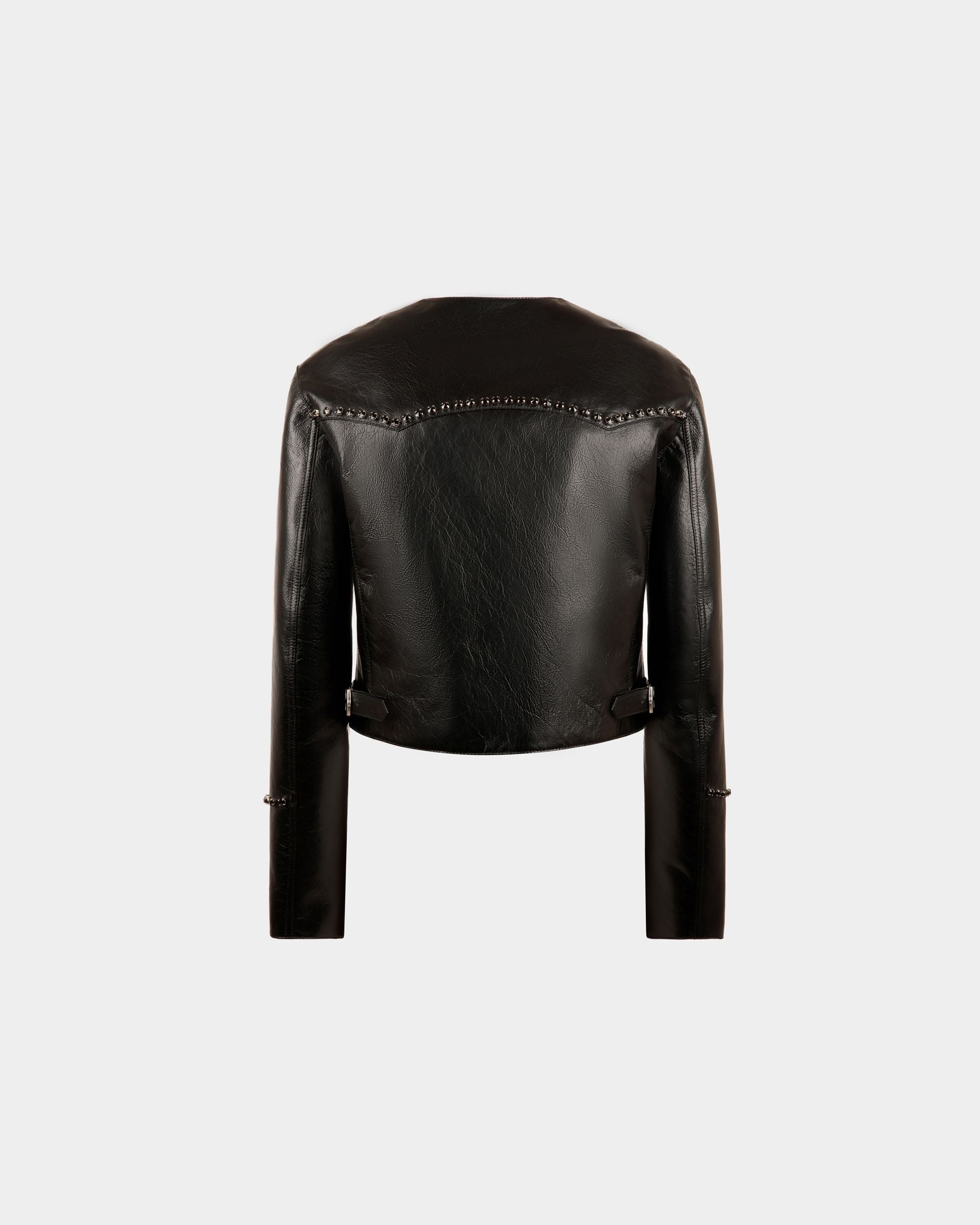 Giacca in Pelle Nera - Donna - Bally - 07