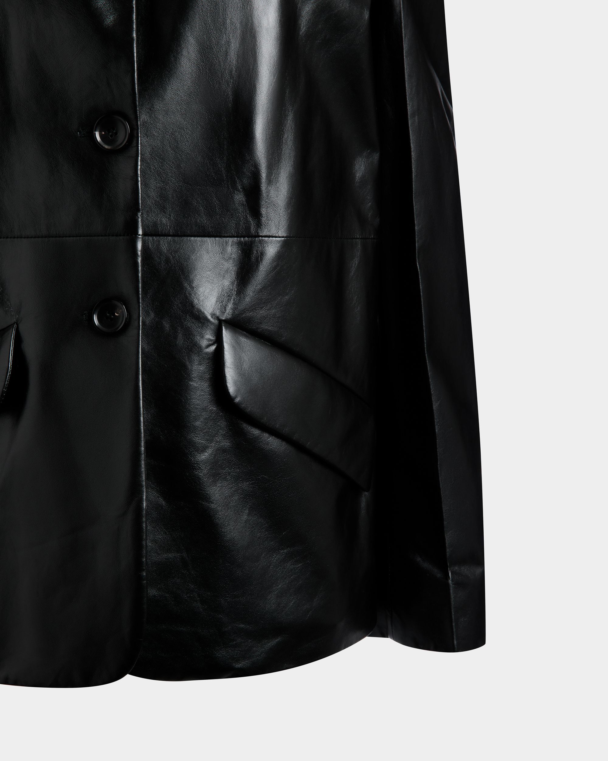 Leather Jacket In Black Leather - Donna - Bally - 02