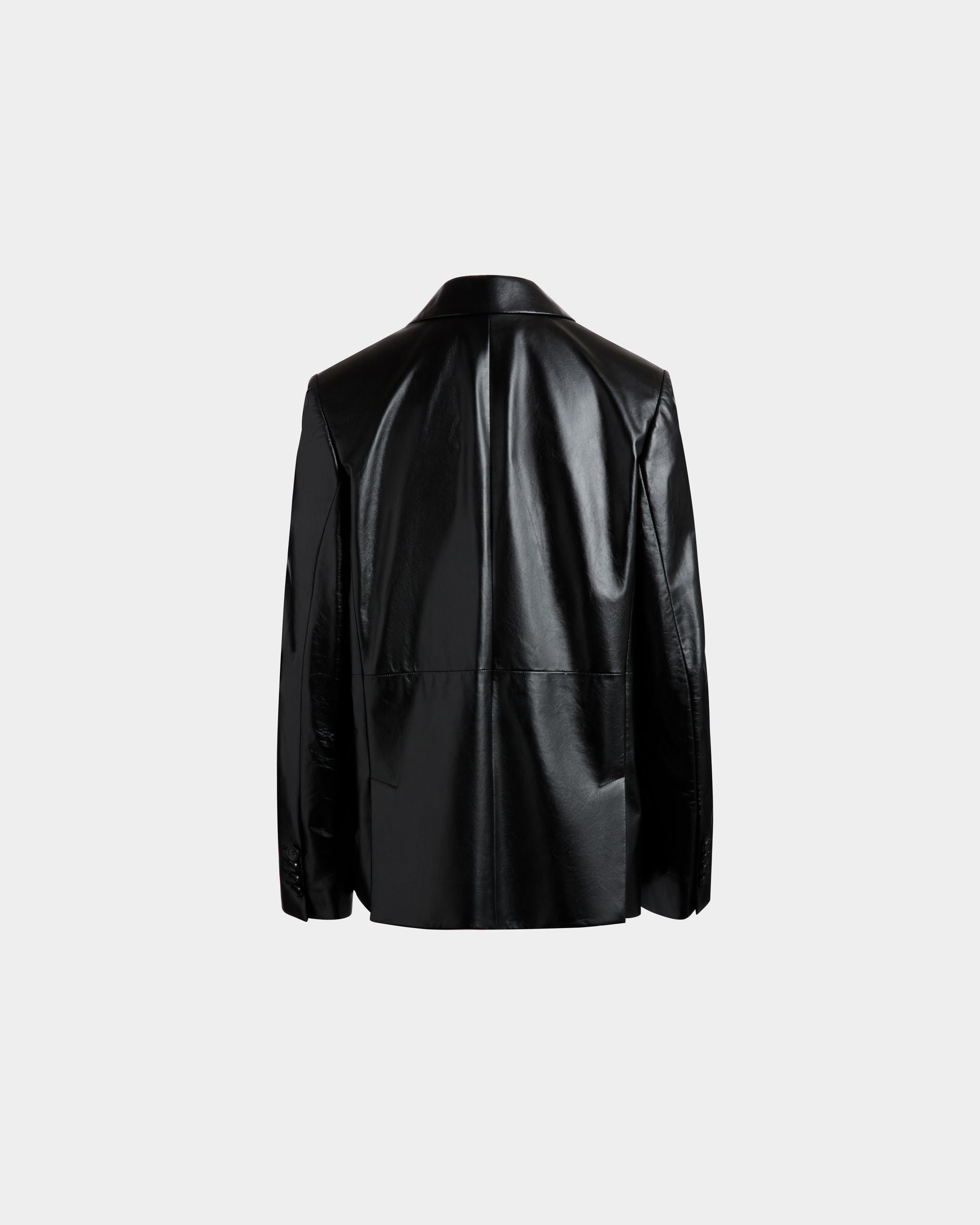 Leather Jacket In Black Leather - Donna - Bally - 03