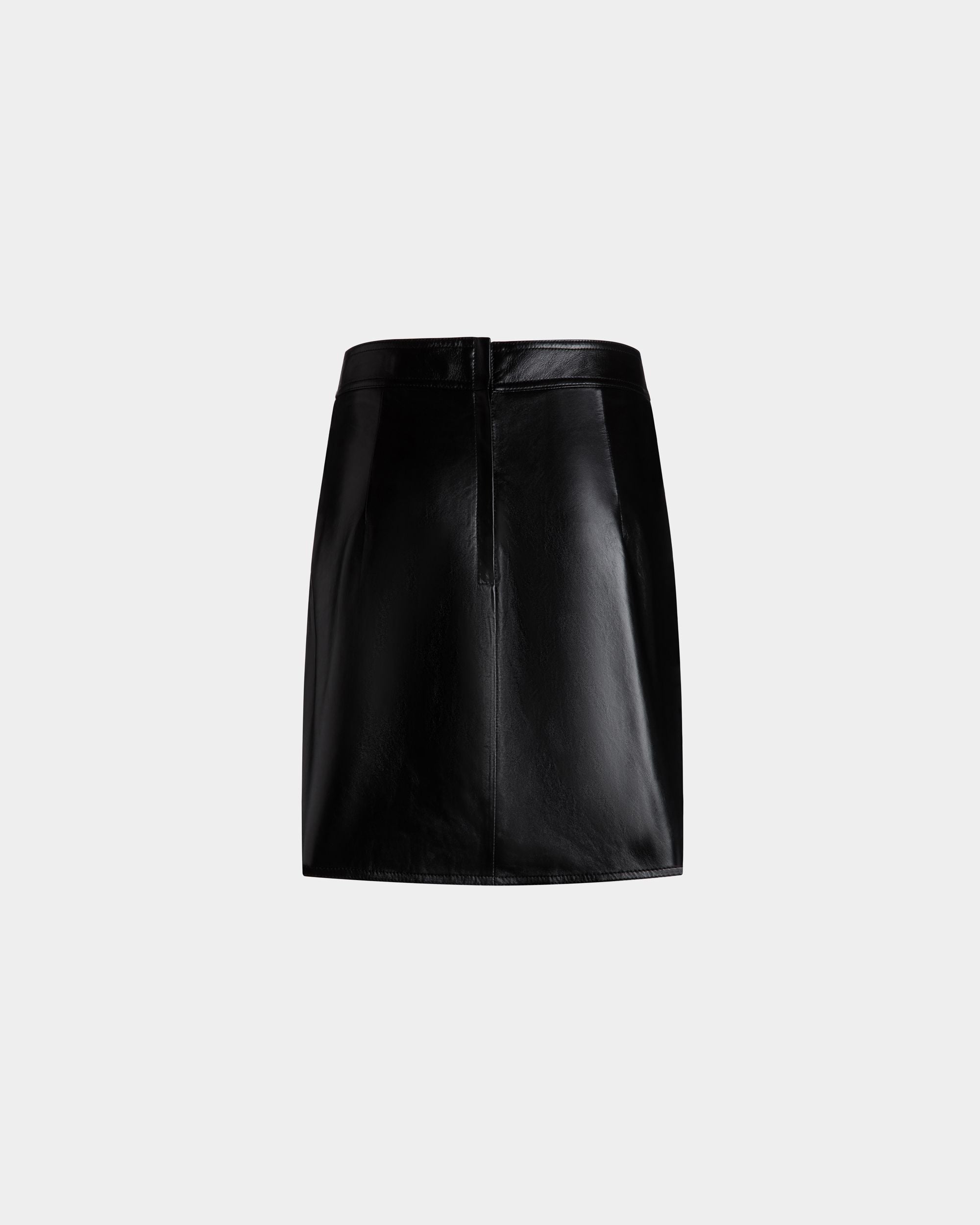 Minigonna In Pelle Nera - Donna - Bally - 02