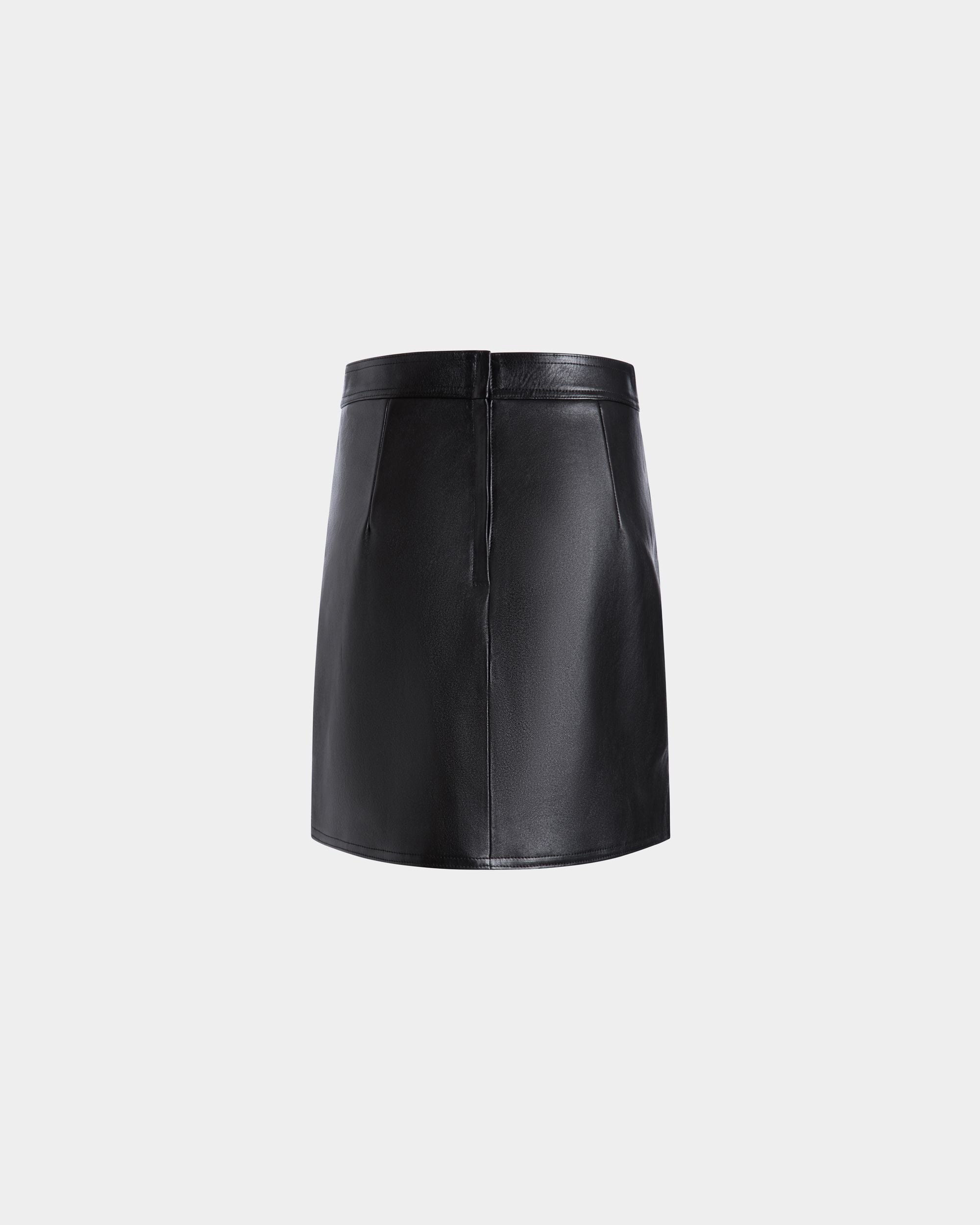 Leather Skirt In Black Sheep - Donna - Bally - 02