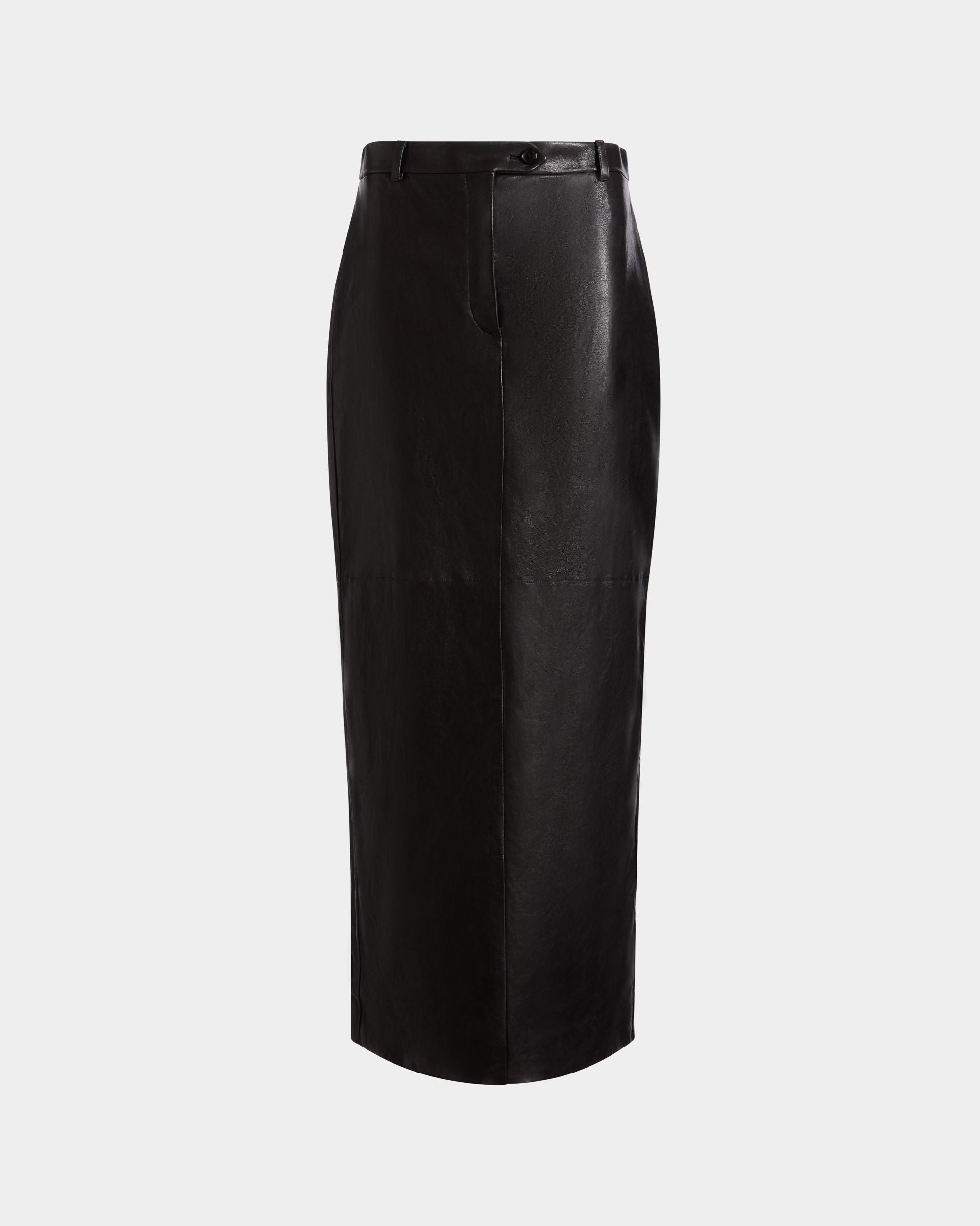 Gonna Lunga In Pelle Nera - Donna - Bally - 01