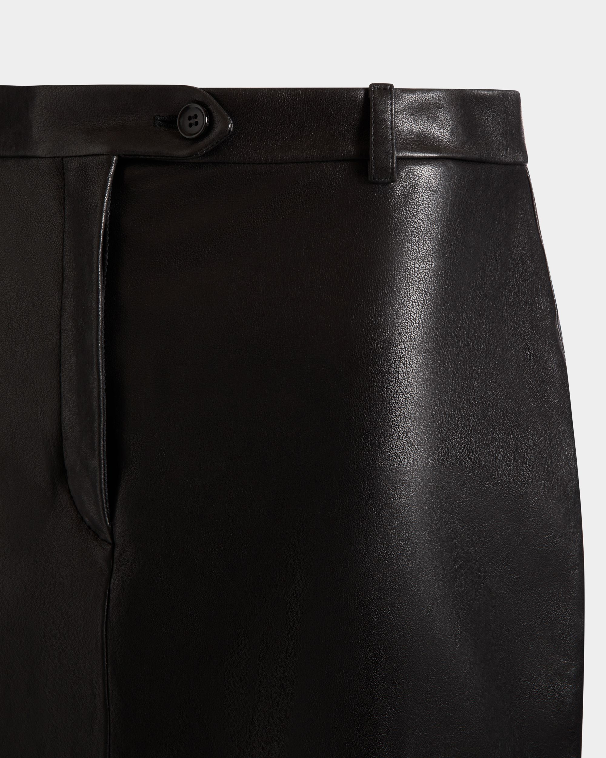 Gonna Lunga In Pelle Nera - Donna - Bally - 04