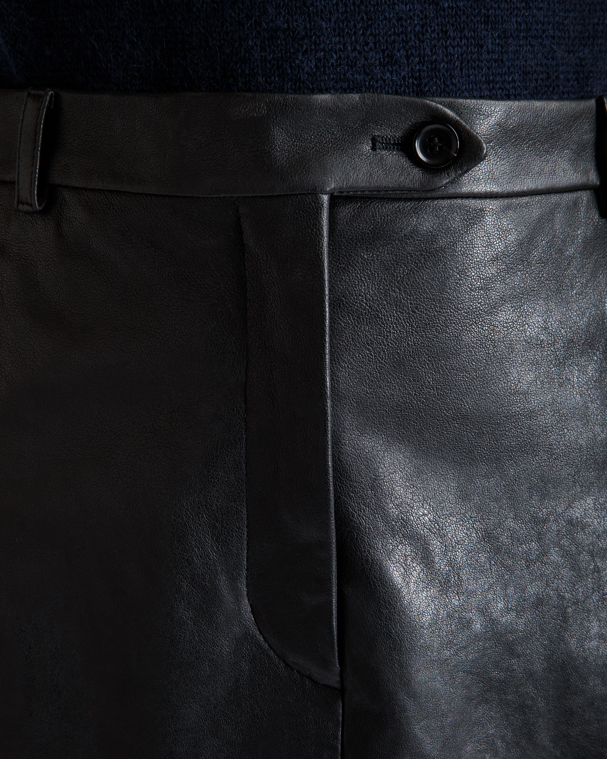 Gonna Lunga In Pelle Nera - Donna - Bally - 08