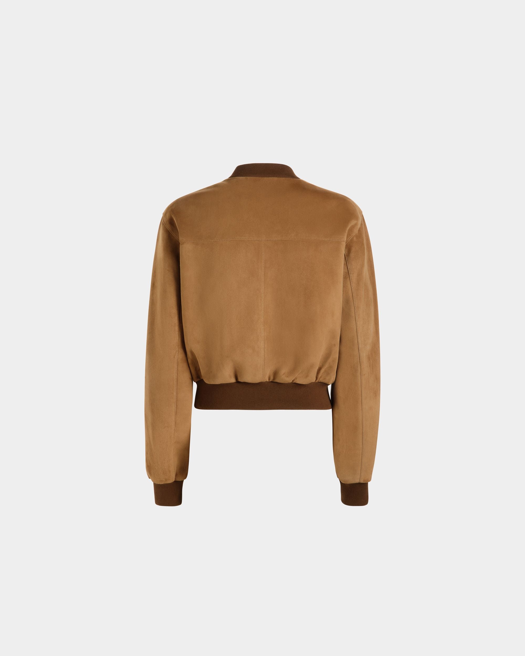 Bomber In Pelle Scamosciata Marrone - Donna - Bally - 07